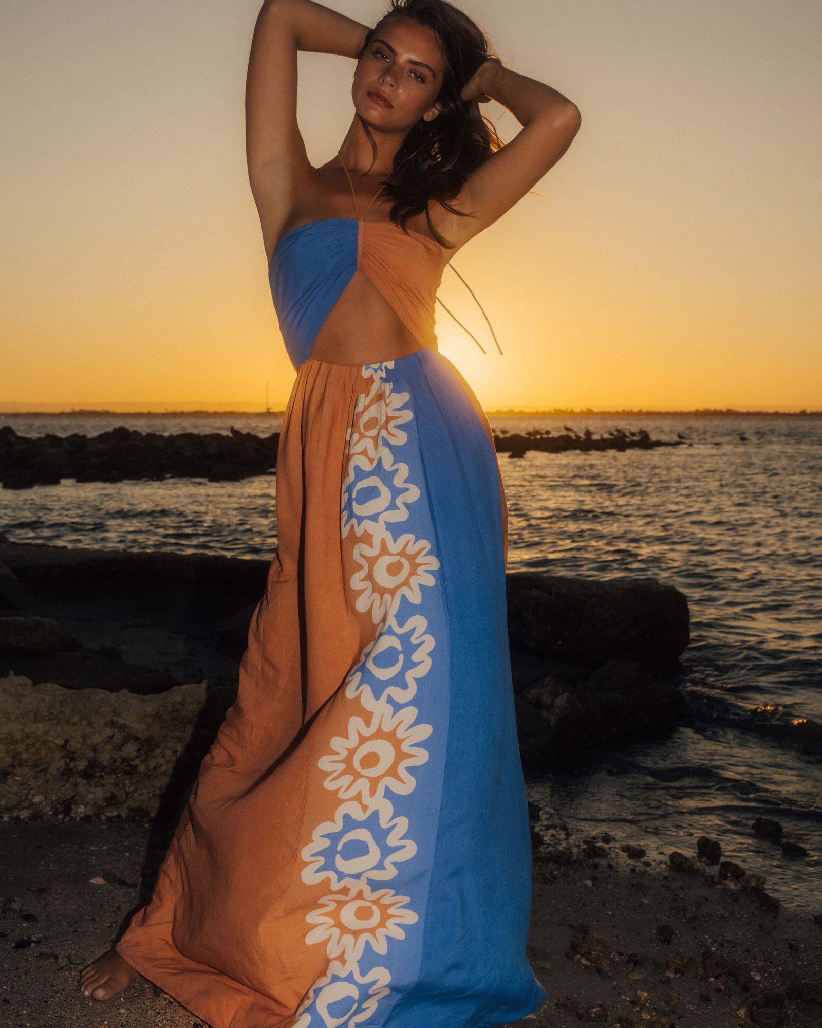Womens Trippin Drippin Maxi Dress