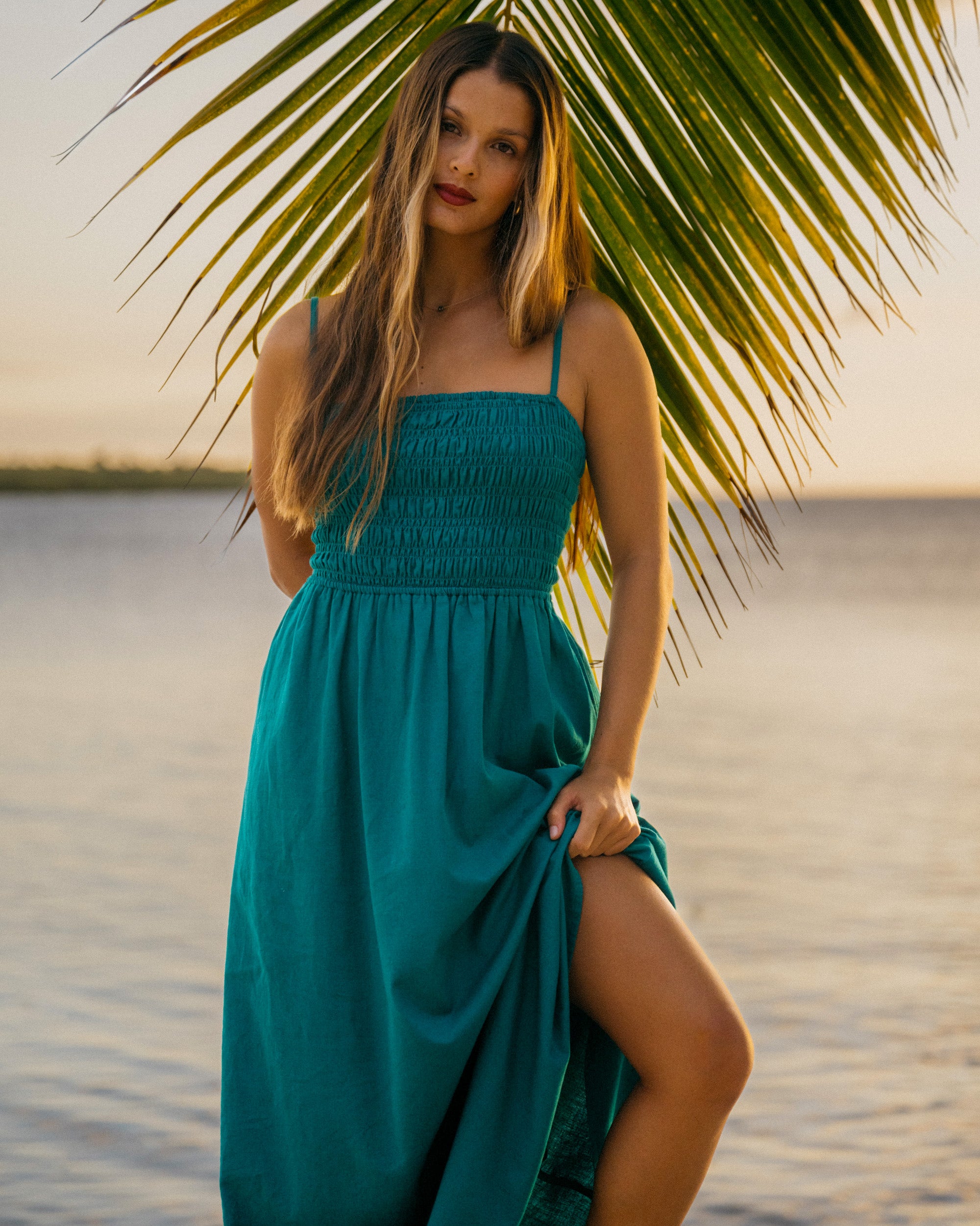 Womens Deep Sea Maxi Dress