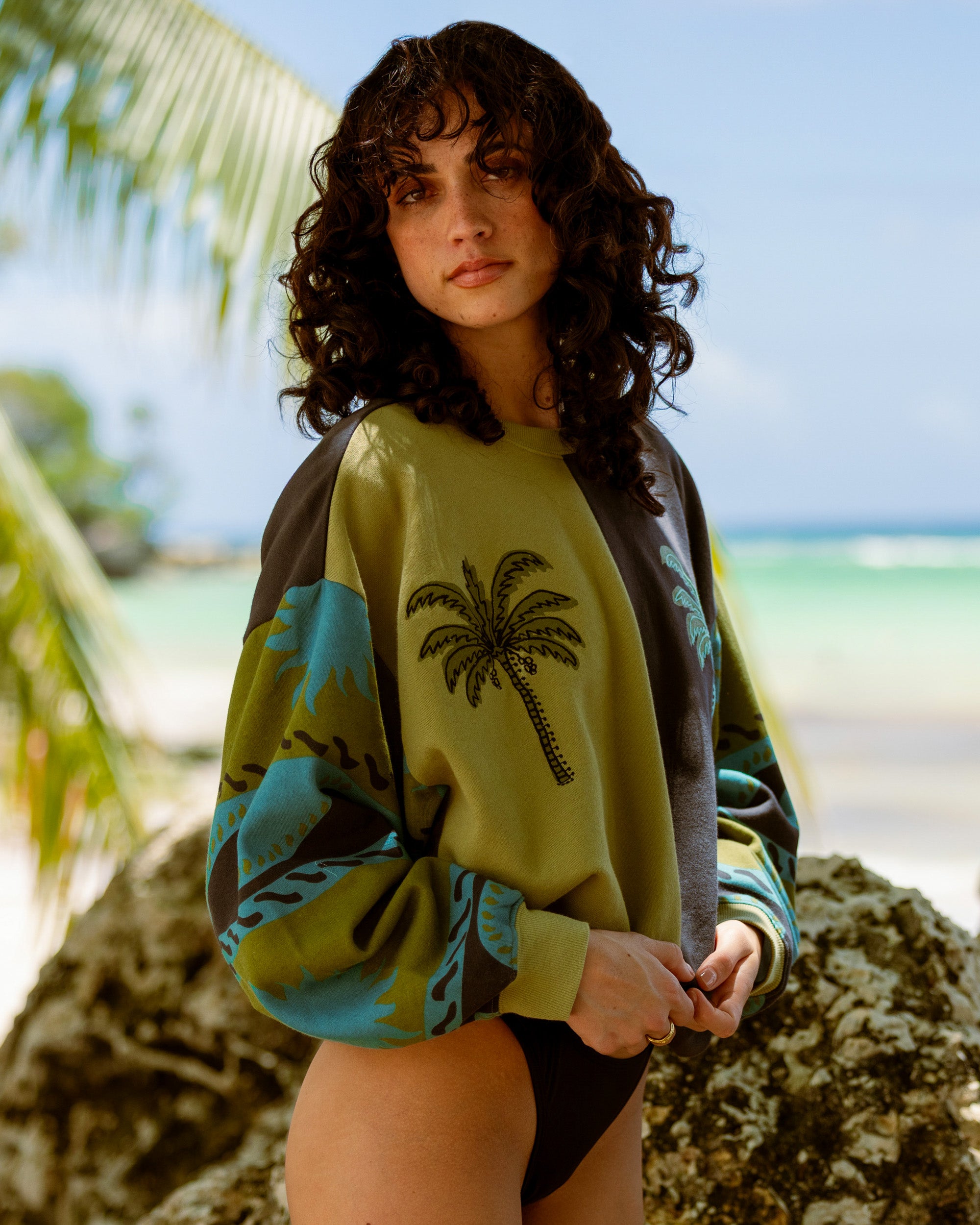 Womens Split Palm Kendal Crew Neck