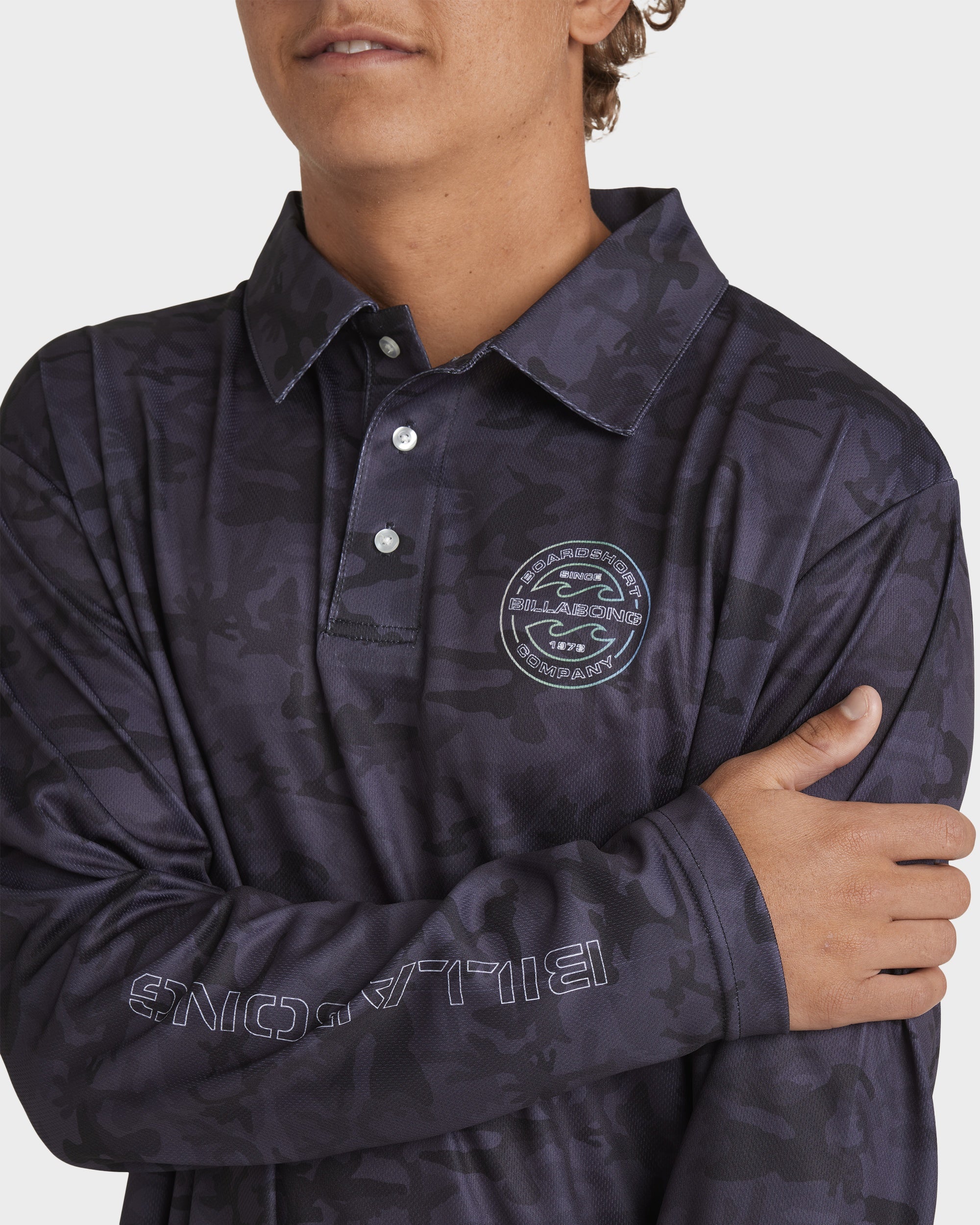 Mens Fisho Long Sleeve Rash Vest