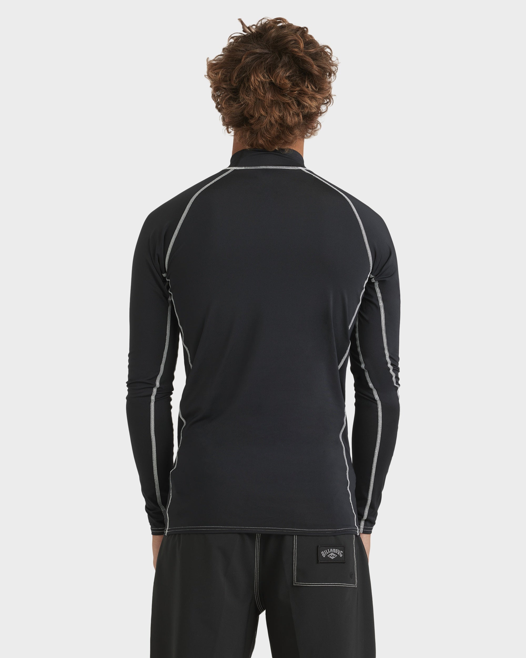 Mens Jimmy Contrast Long Sleeve Rash Vest