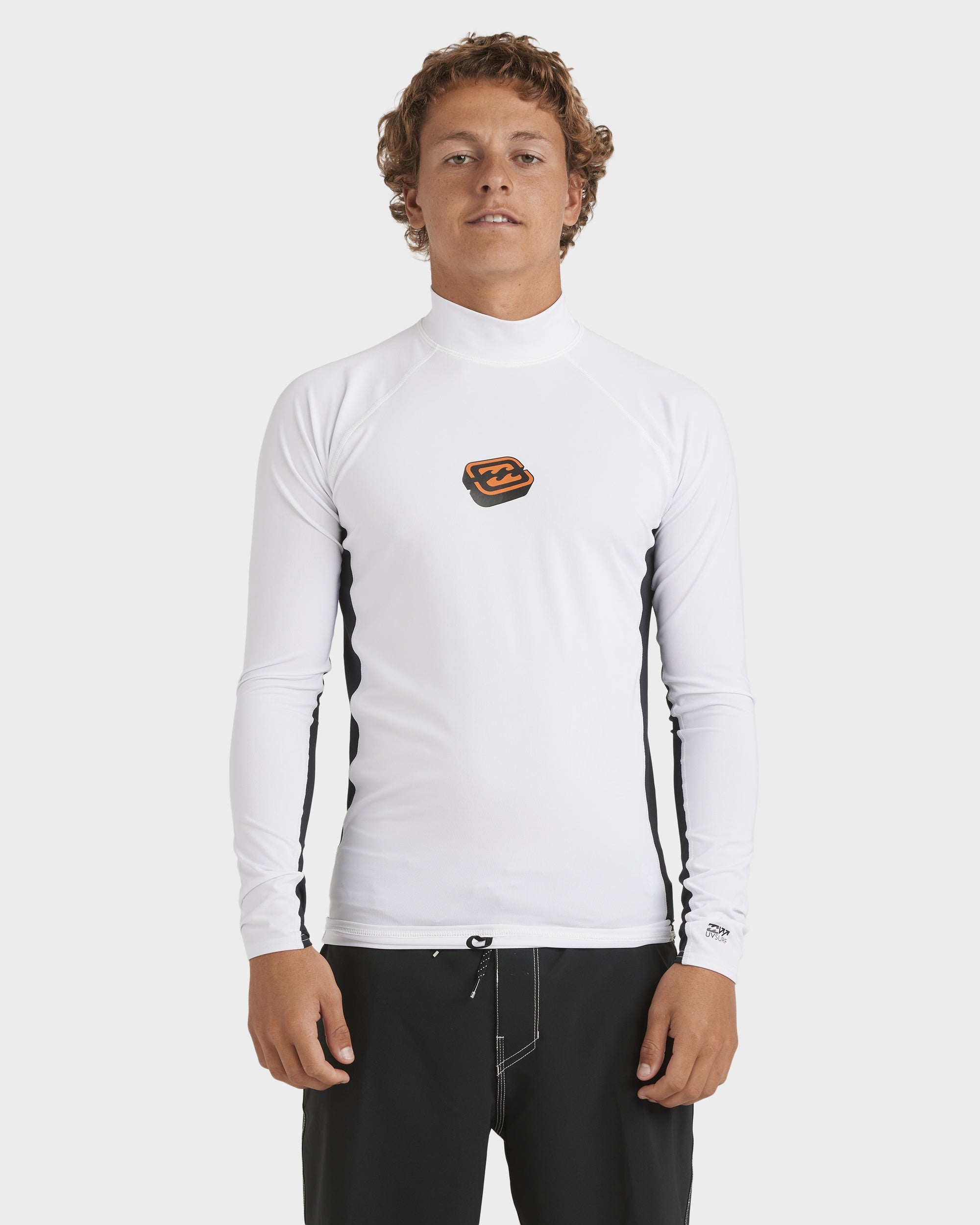 Mens Jimmy Contrast Long Sleeve Rash Vest