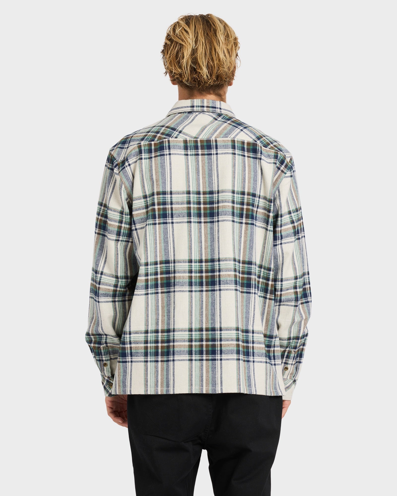 Mens Offshore Long Sleeve Flannel Shirt