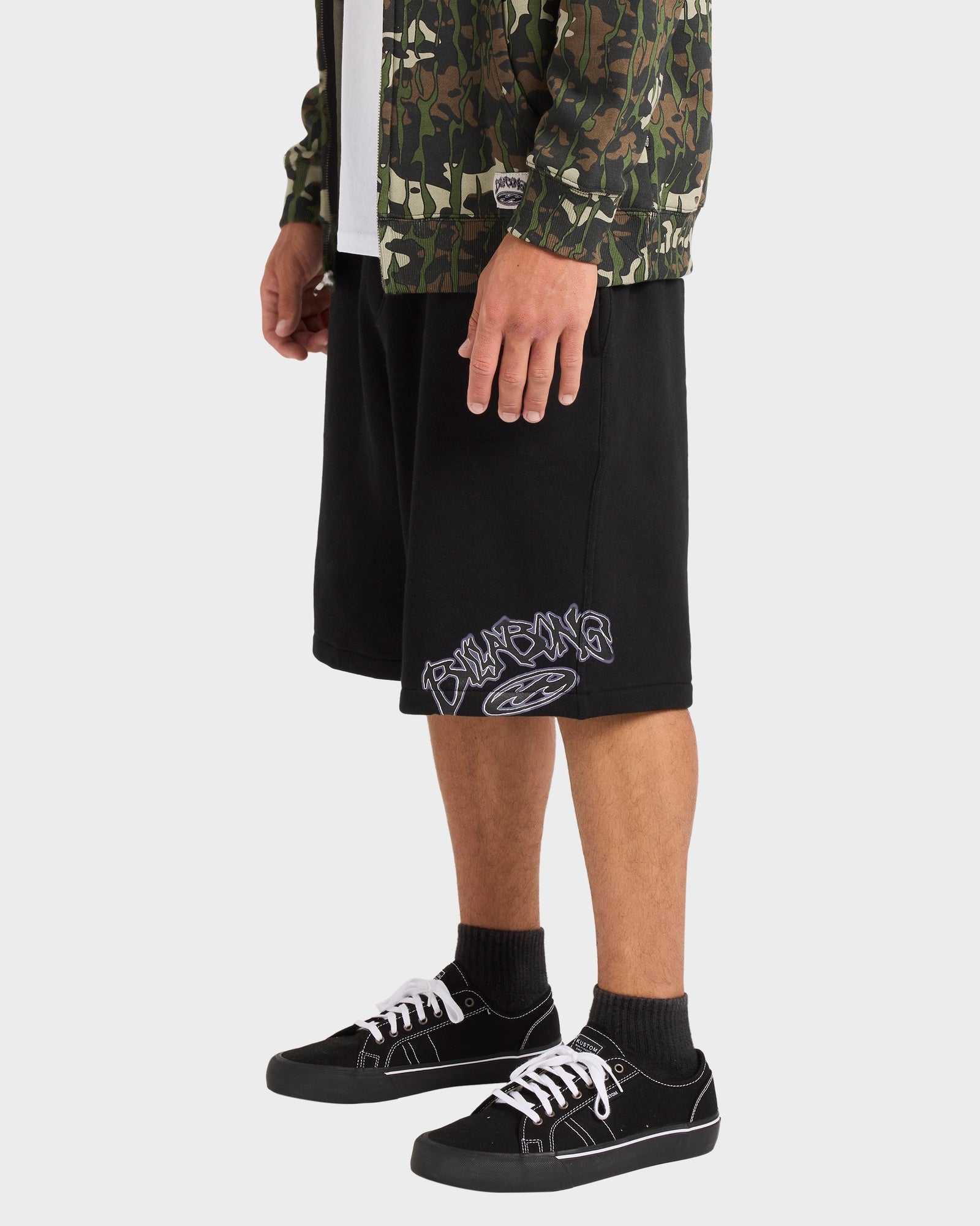 Mens Bad Dog Fleece Walkshorts