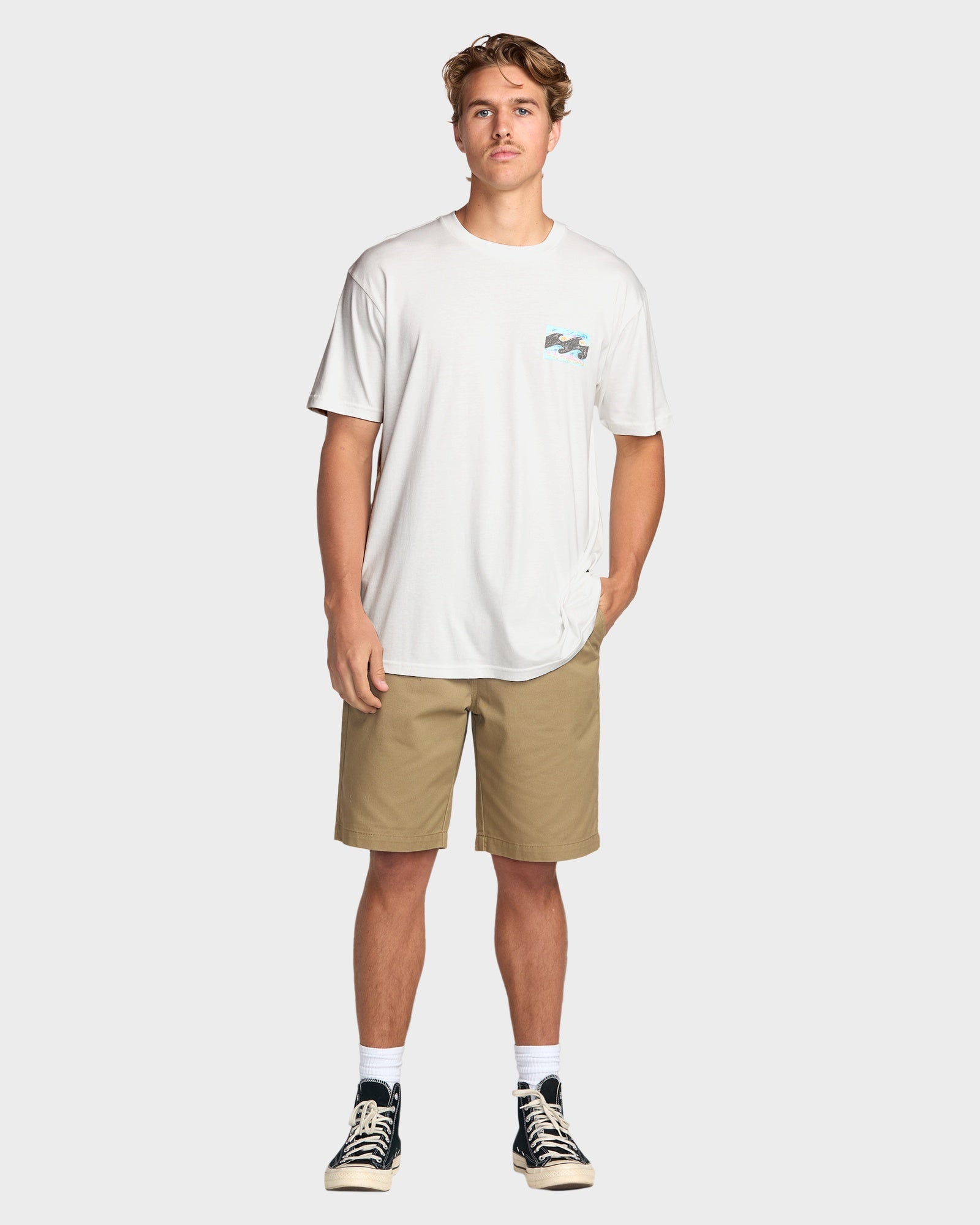 Mens Crayon Wave Premium T-Shirt