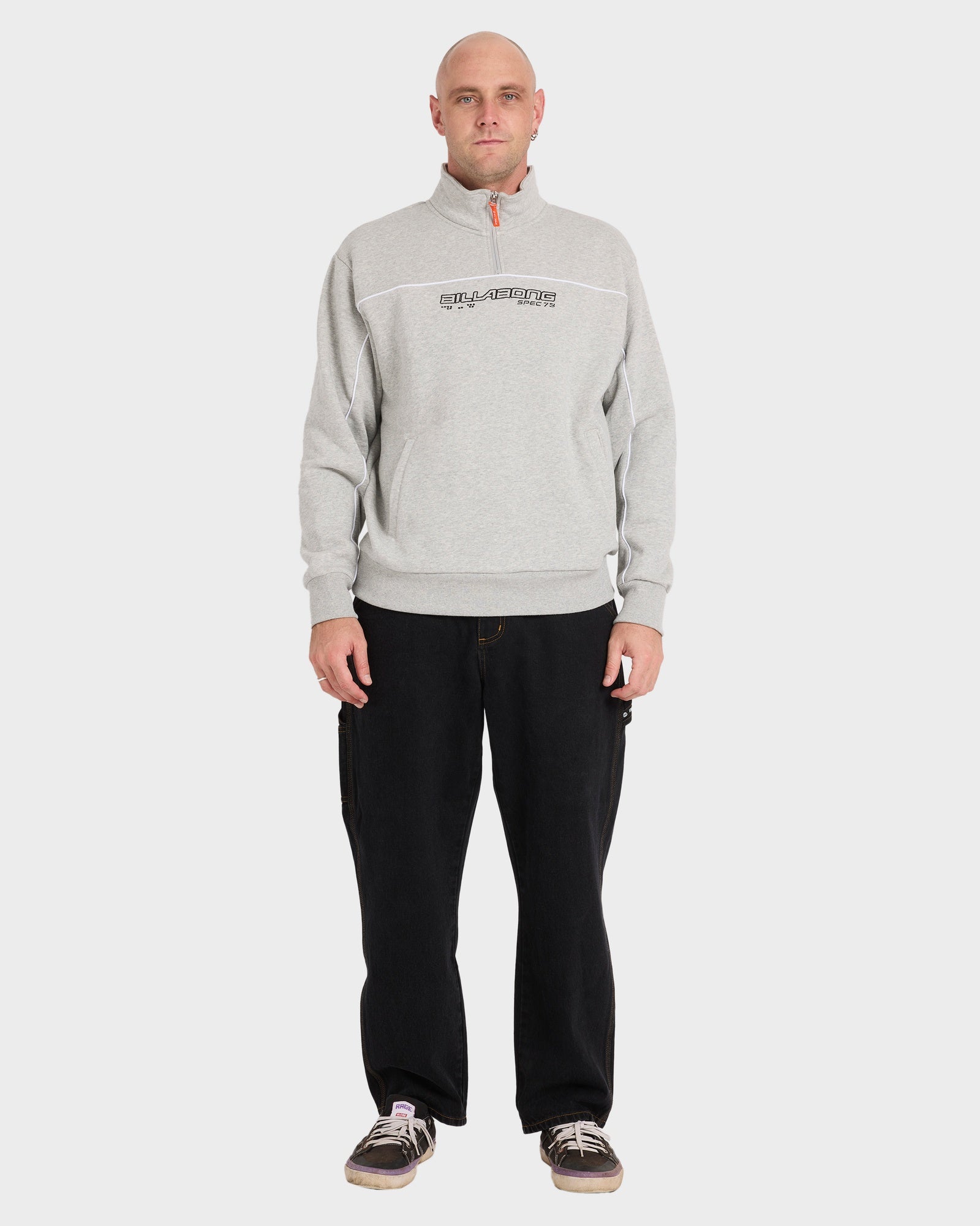 Mens Spec 73 Quarter Zip Fleece Pullover