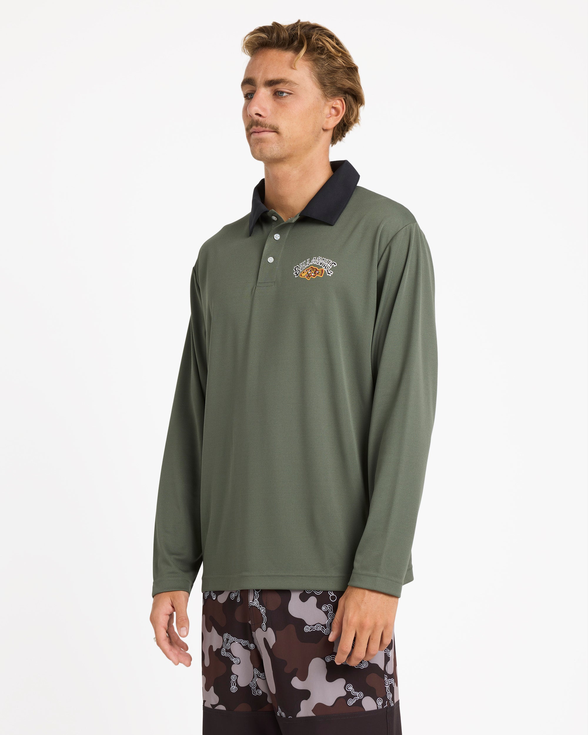 Mens Otis Mangrove Fisho Long Sleeve Rash Vest