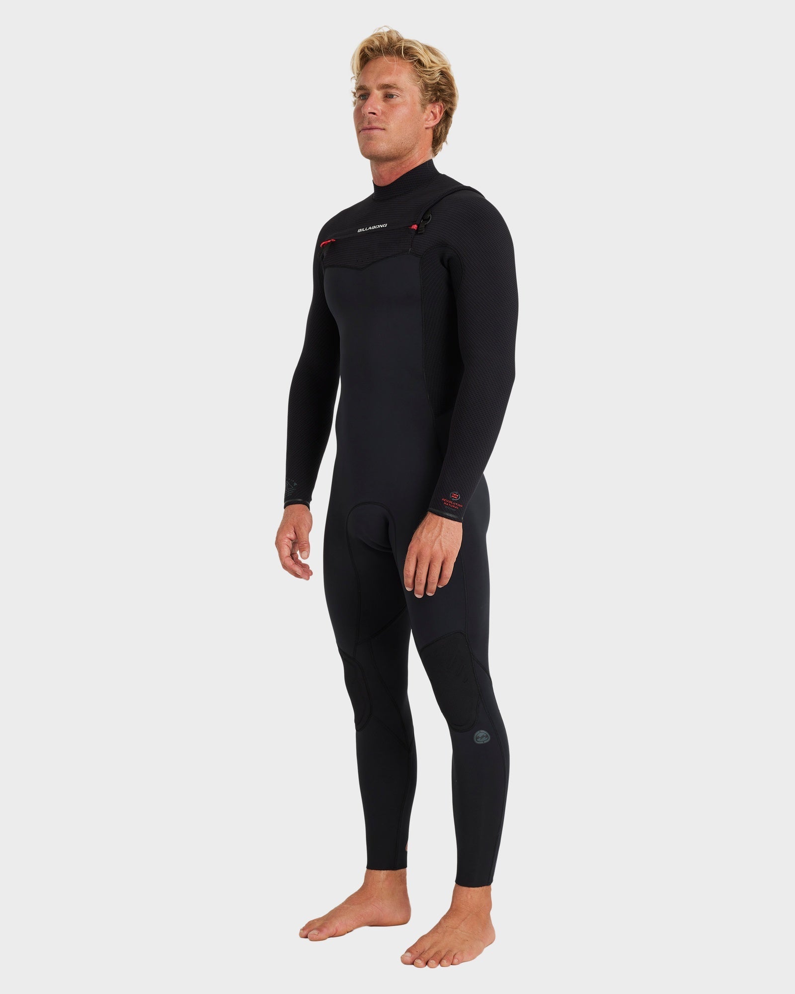 Mens 3/2mm Revolution Natural Chest Zip Steamer Wetsuit