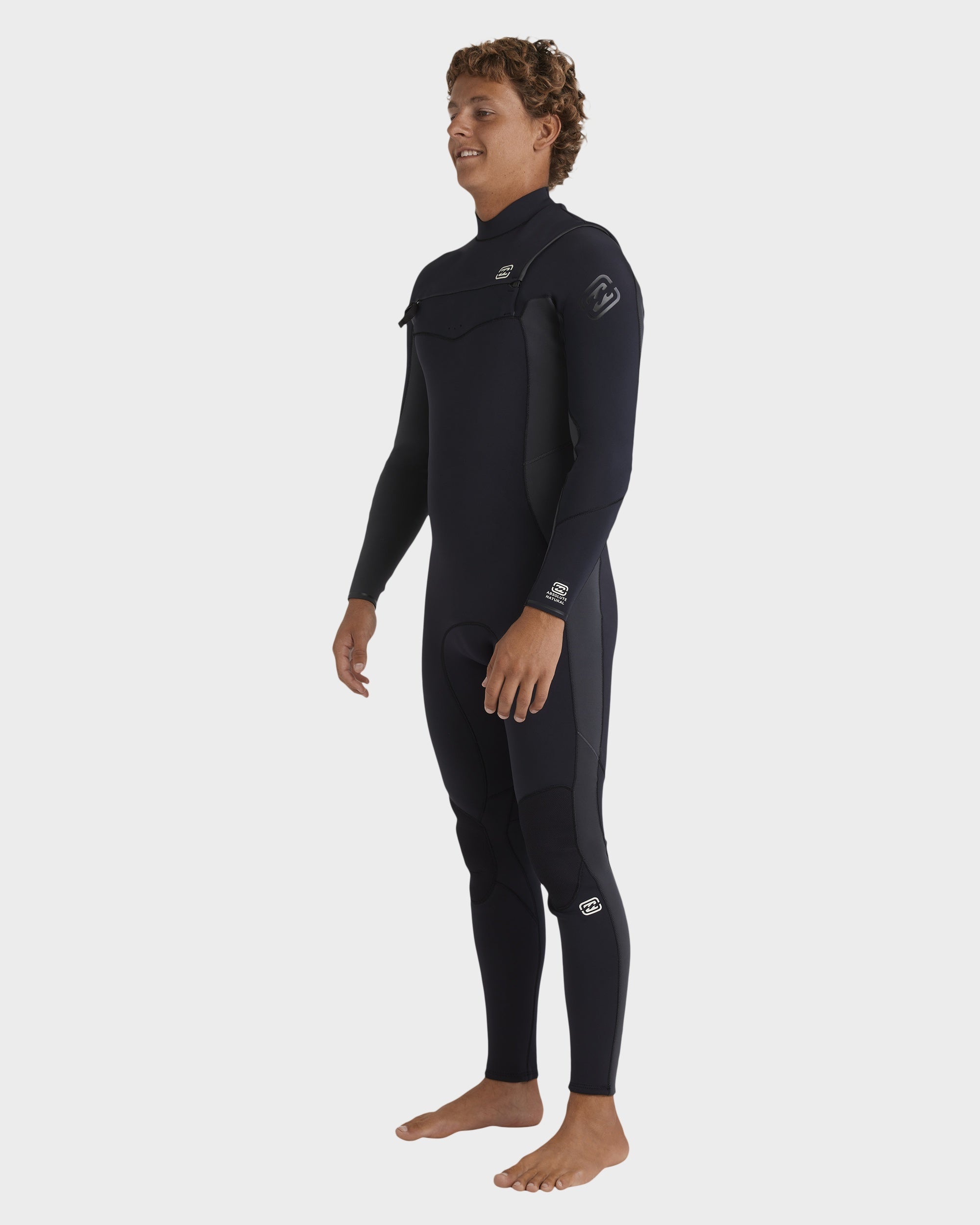 Mens 3/2mm Absolute Natural Chest Zip Wetsuit