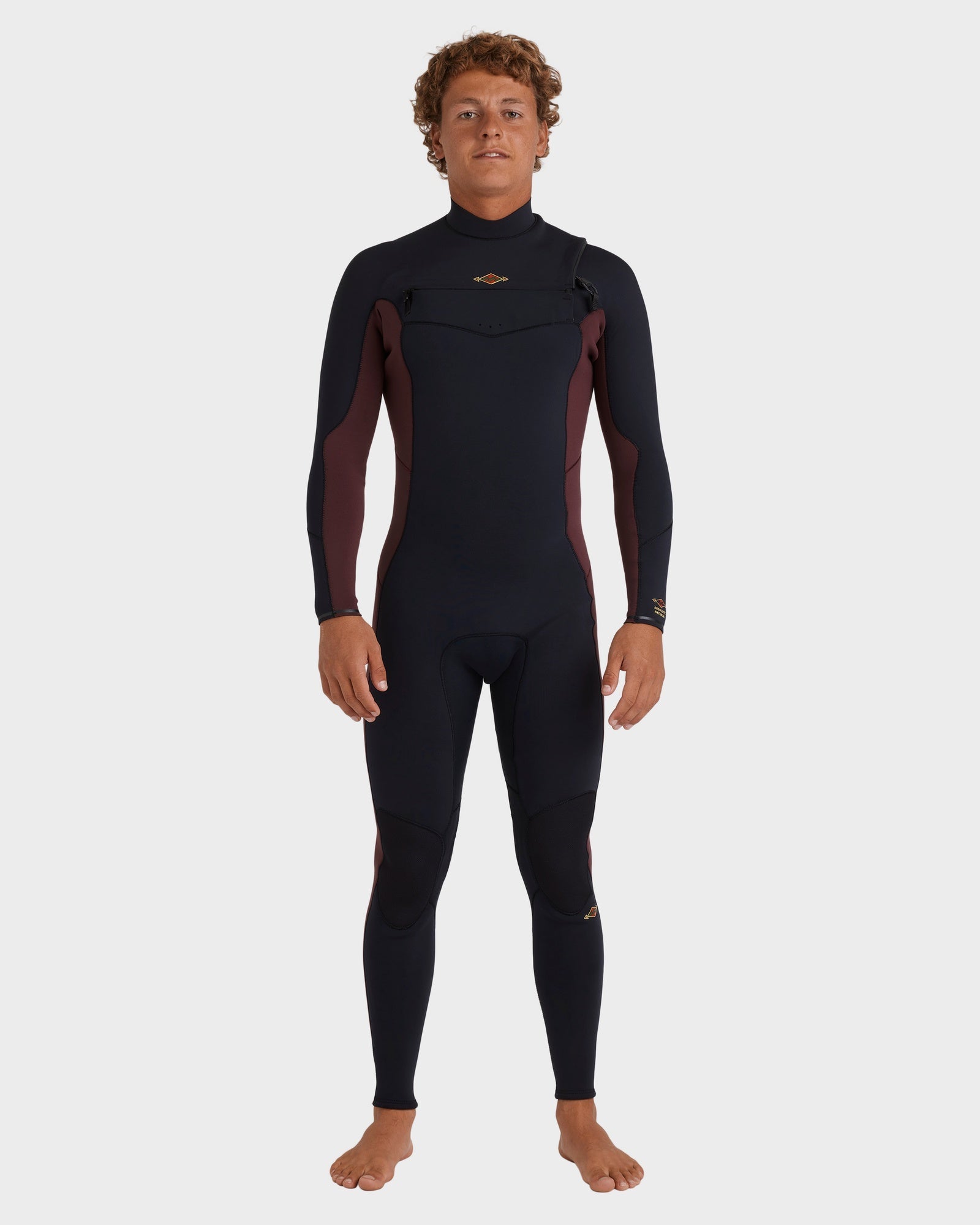 Mens 4/3mm Absolute Natural Chest Zip Steamer Wetsuit