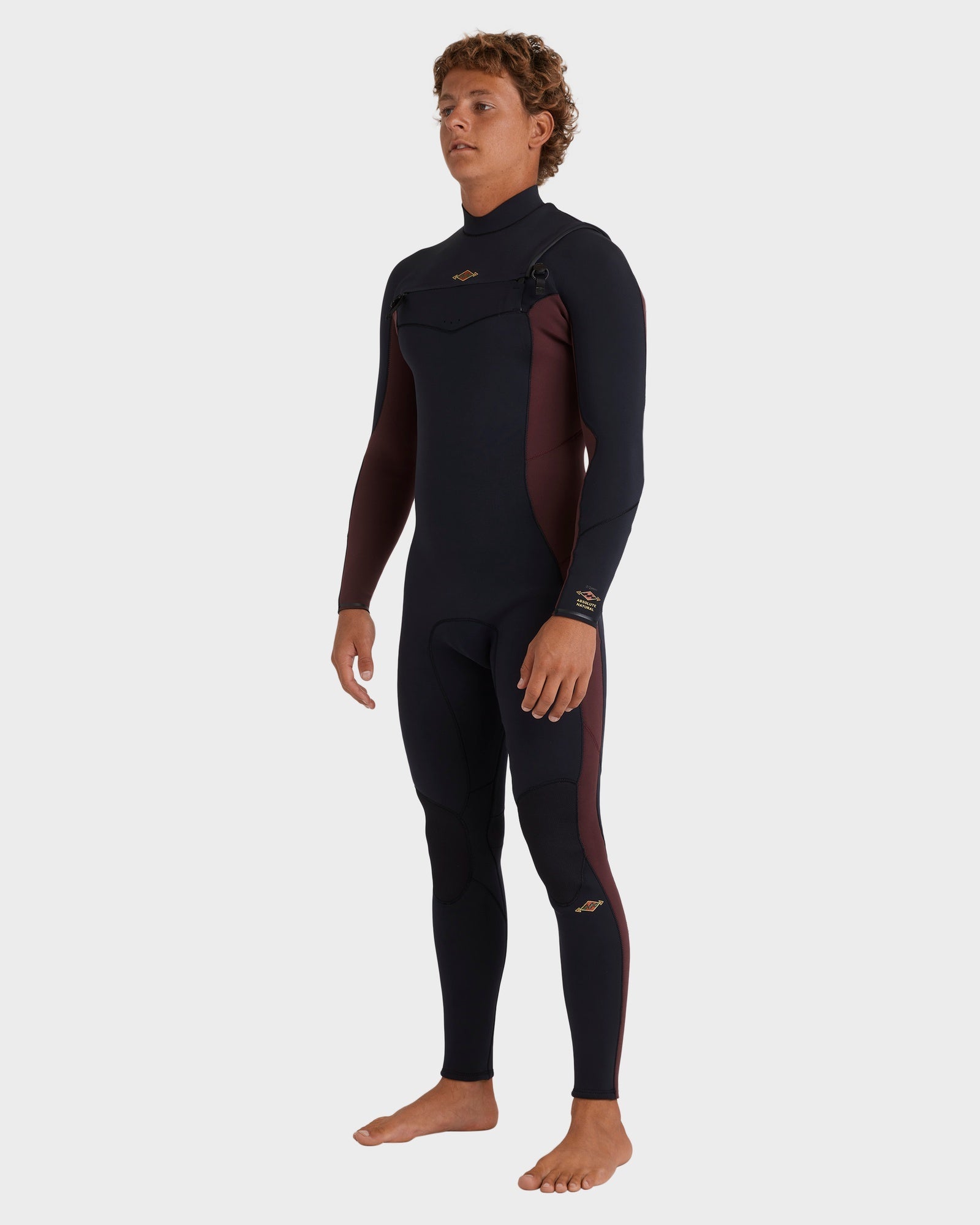Mens 4/3mm Absolute Natural Chest Zip Steamer Wetsuit