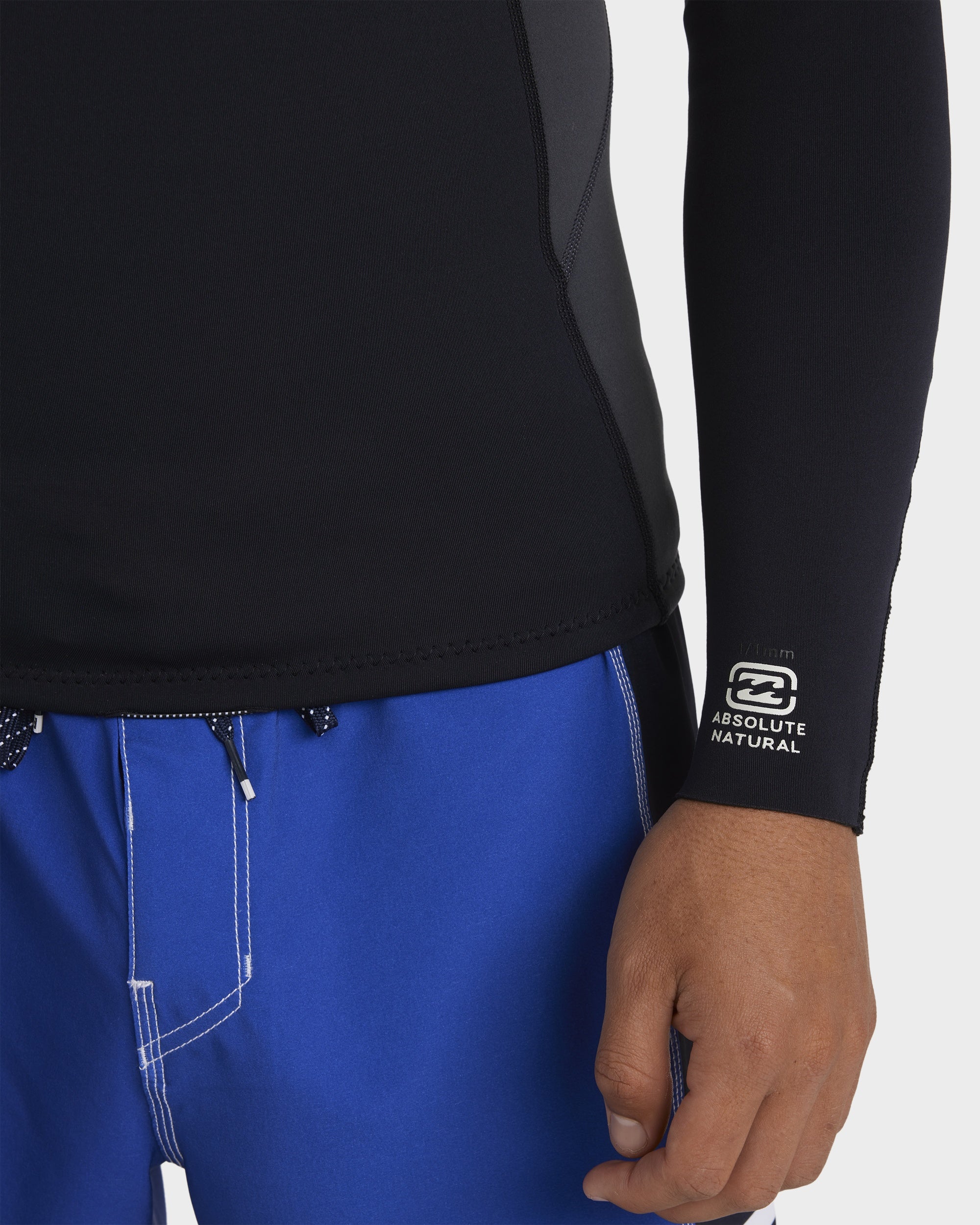 Mens 1/1mm Absolute Natural Long Sleeve Wetsuit Top