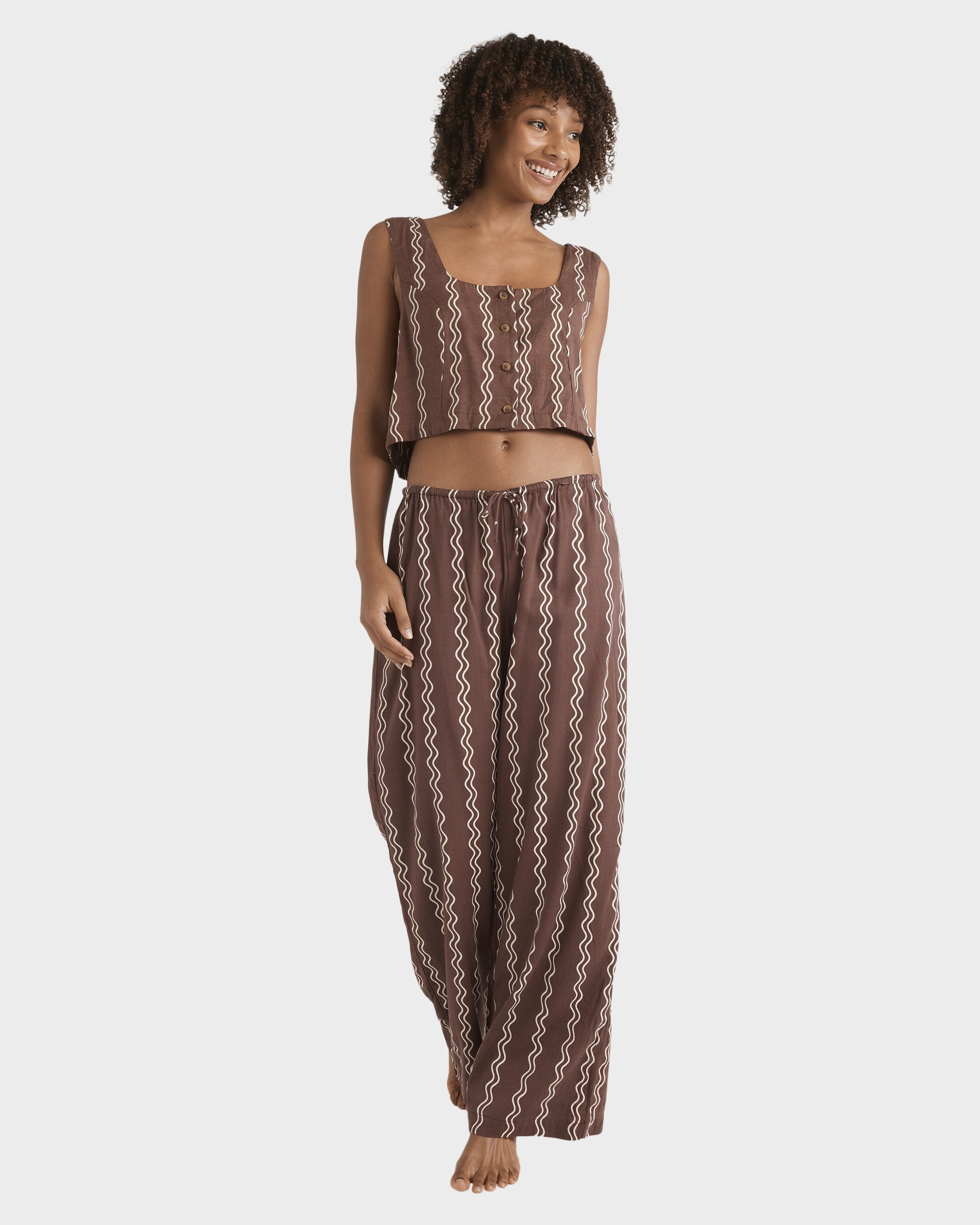 Womens Another Wave Woven Tank Top