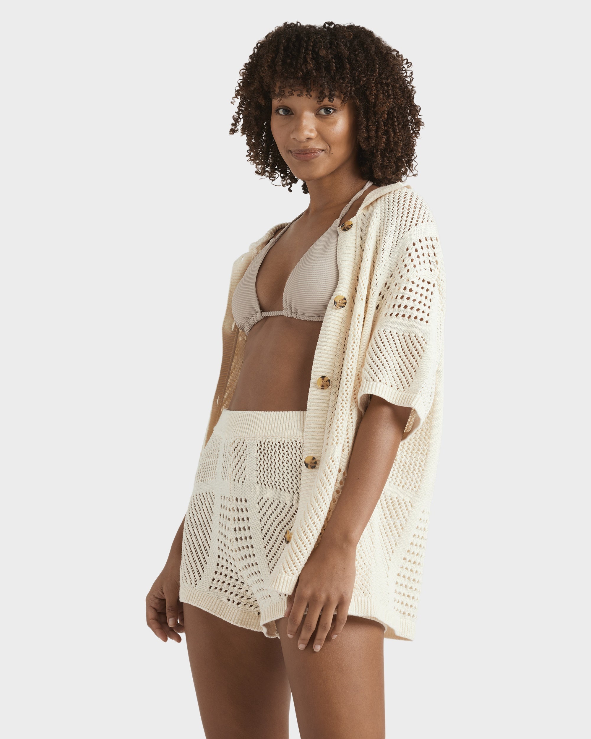 Womens Cool Down Elastic Waist Shorts