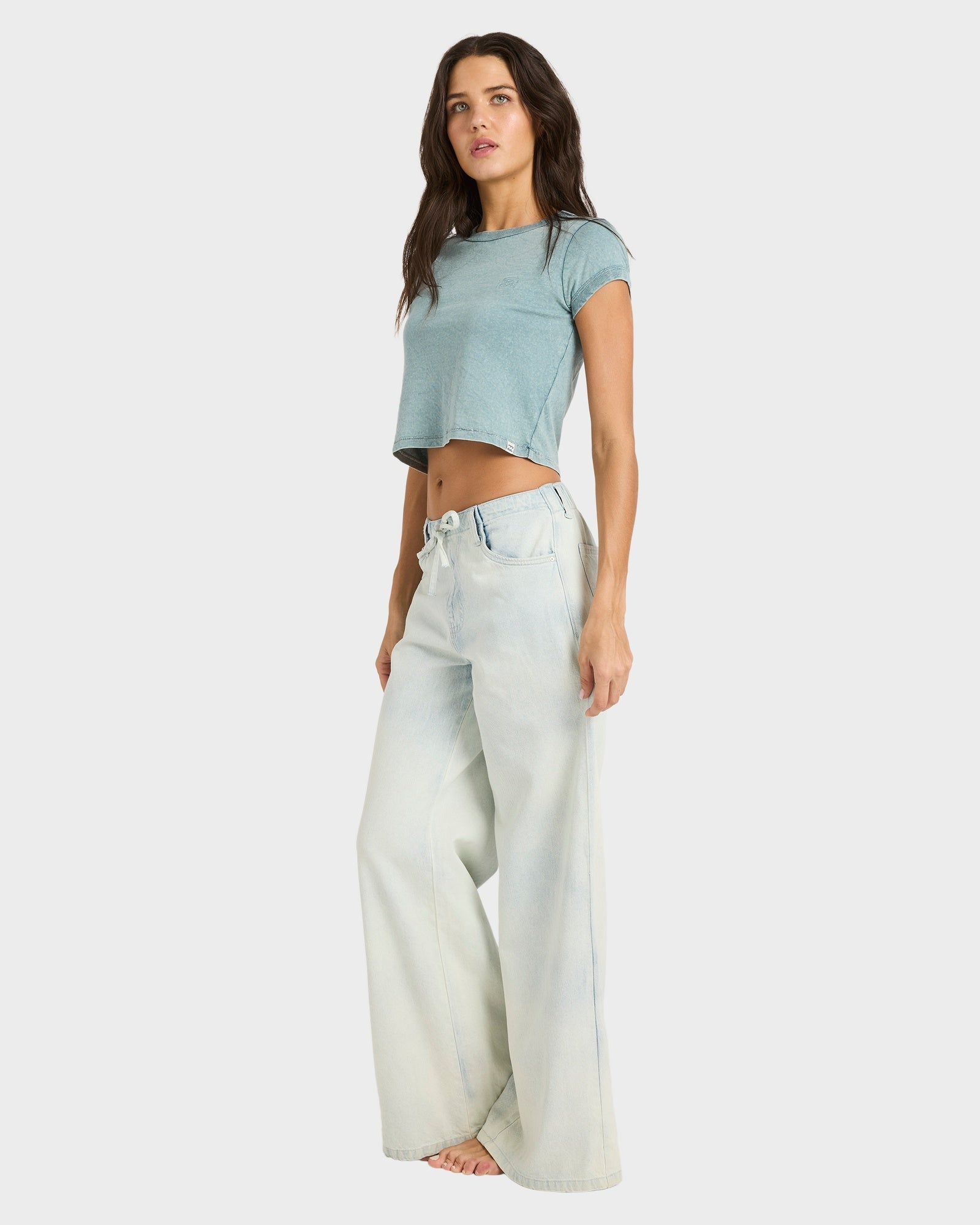 Womens Jade Saltwashed Elastic Pants