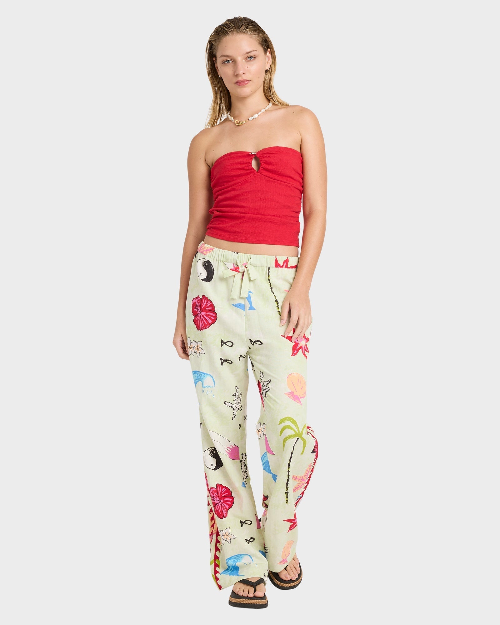 Womens Lottie Hall Elastic Pants