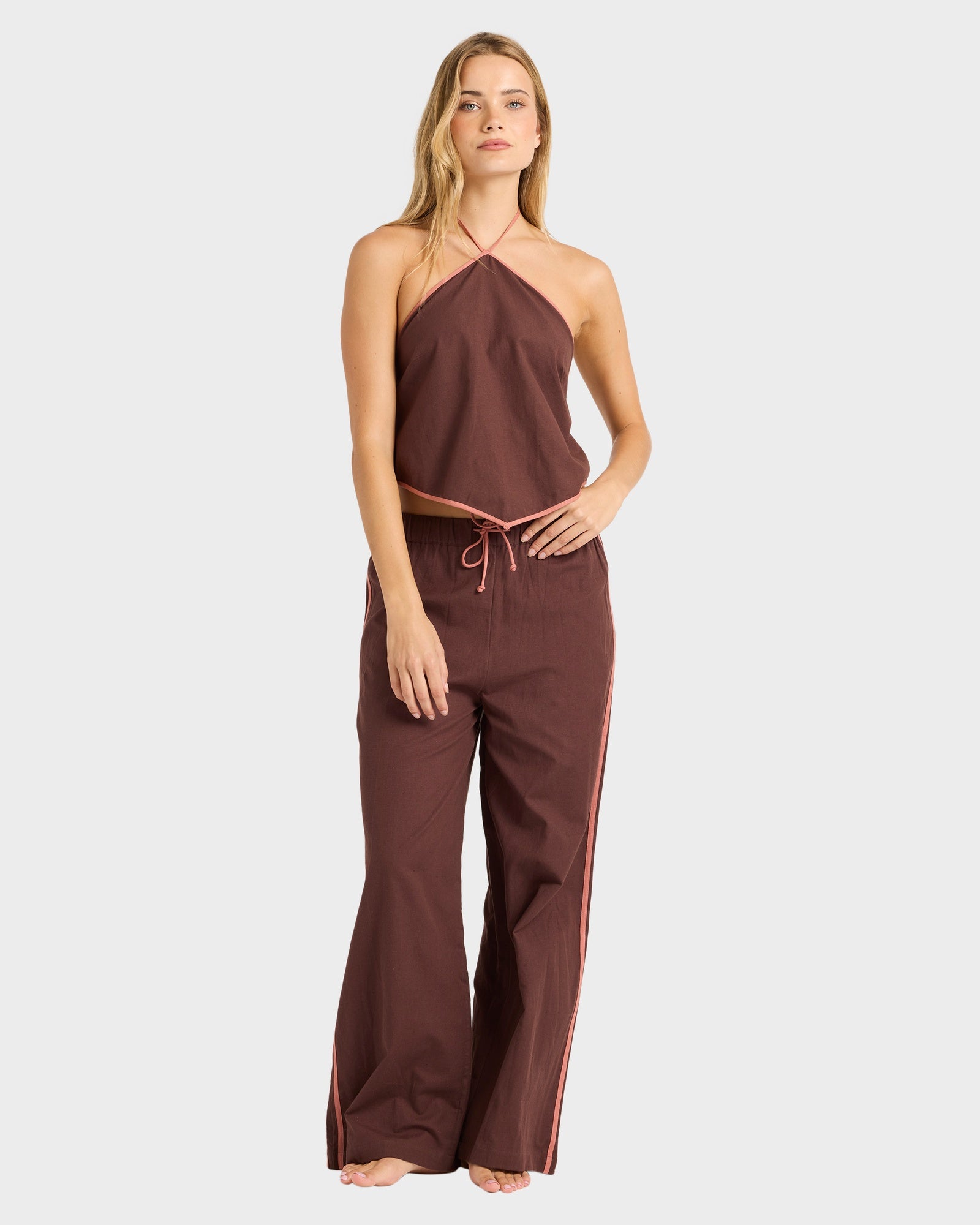 Womens Coastal Crush Elastic Pants