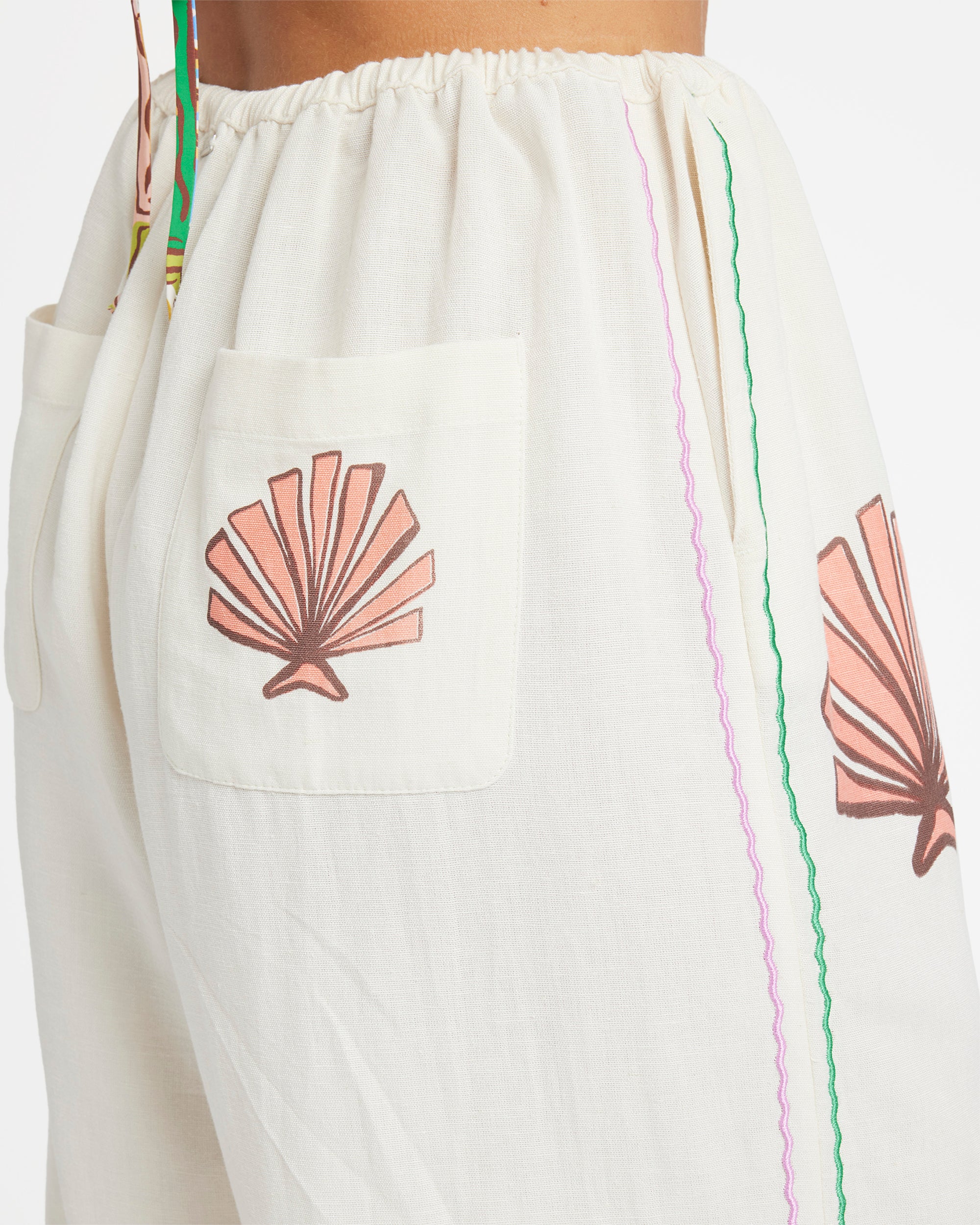 Womens Wave Haze Elastic Pants