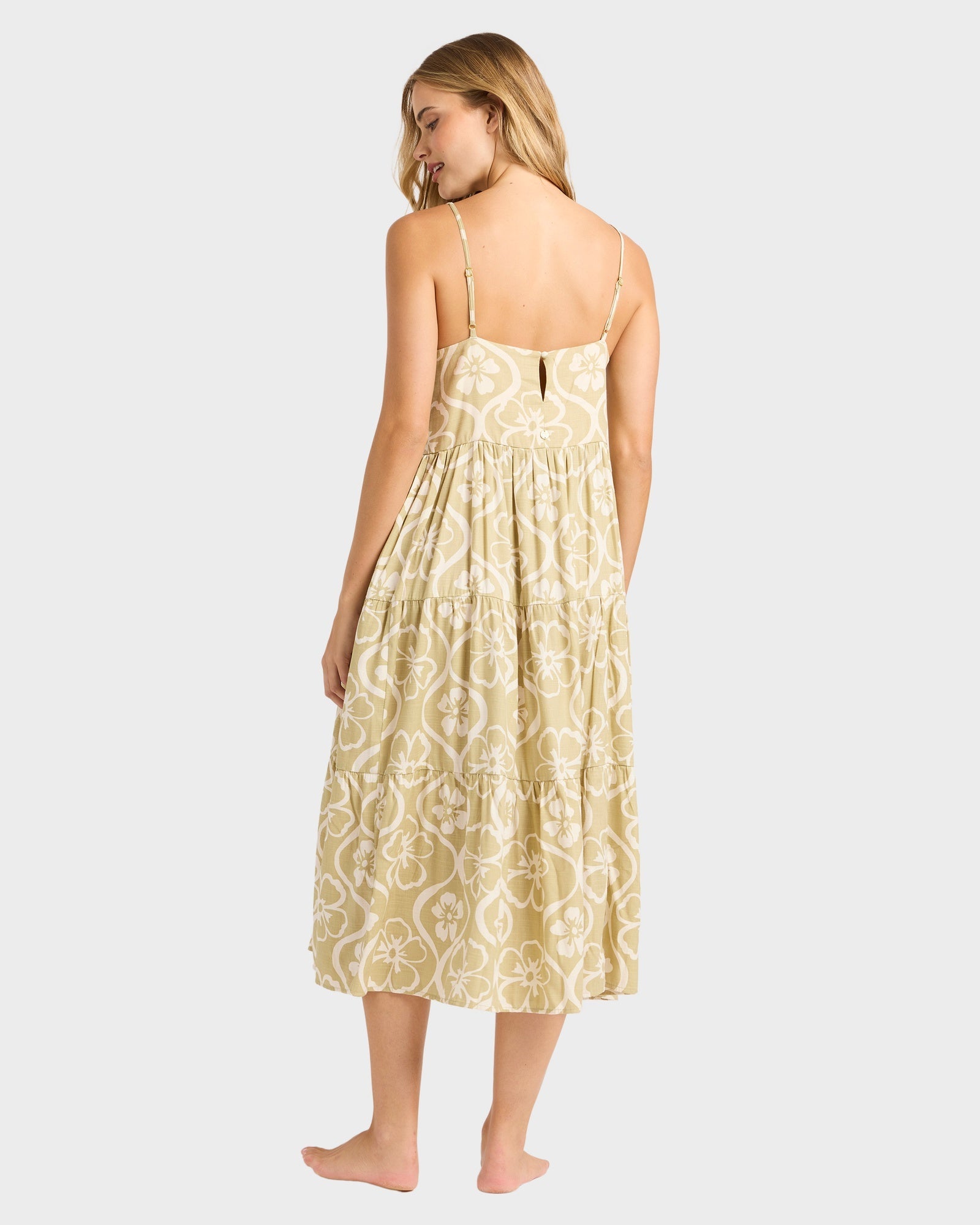 Womens Floral Trip Lost Love Midi Dress