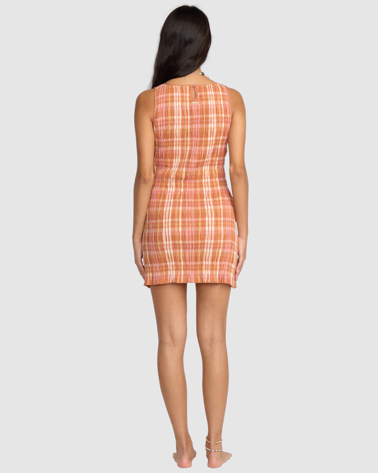Womens Check Me Out Mini Dress