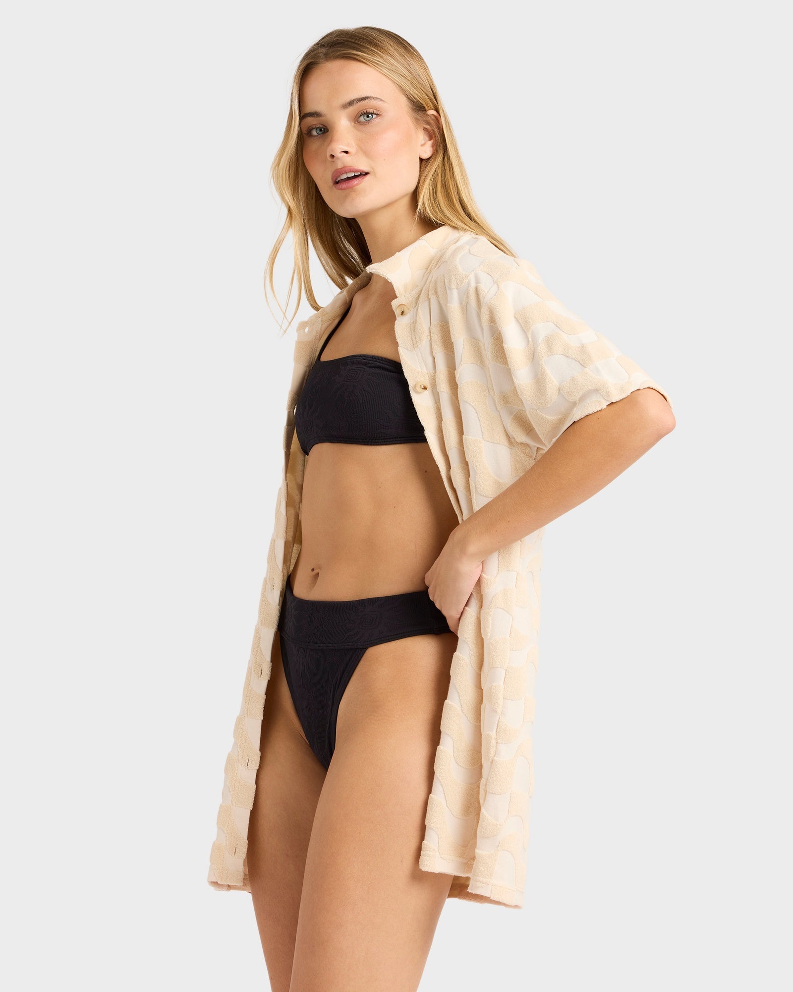 Womens Laura Waves Shirt Mini Dress