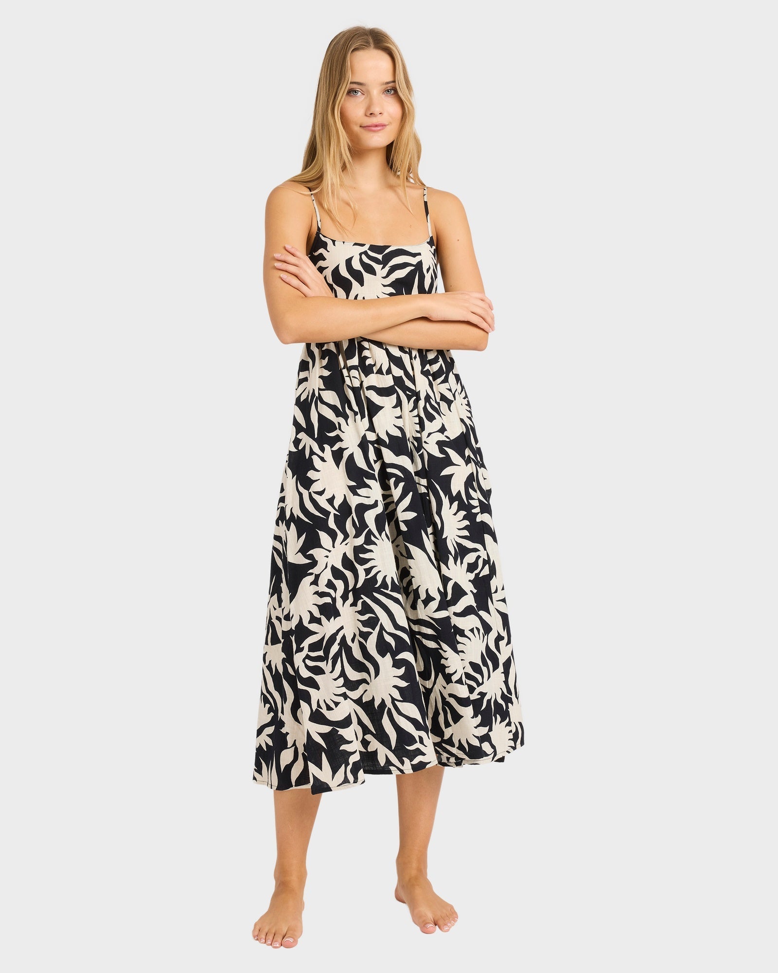 Womens By My Side Island Heat Midi Dress
