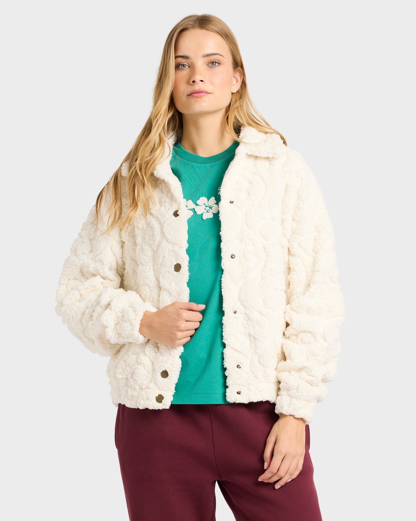 Womens Sol Ride Cozy Fleece Jacket