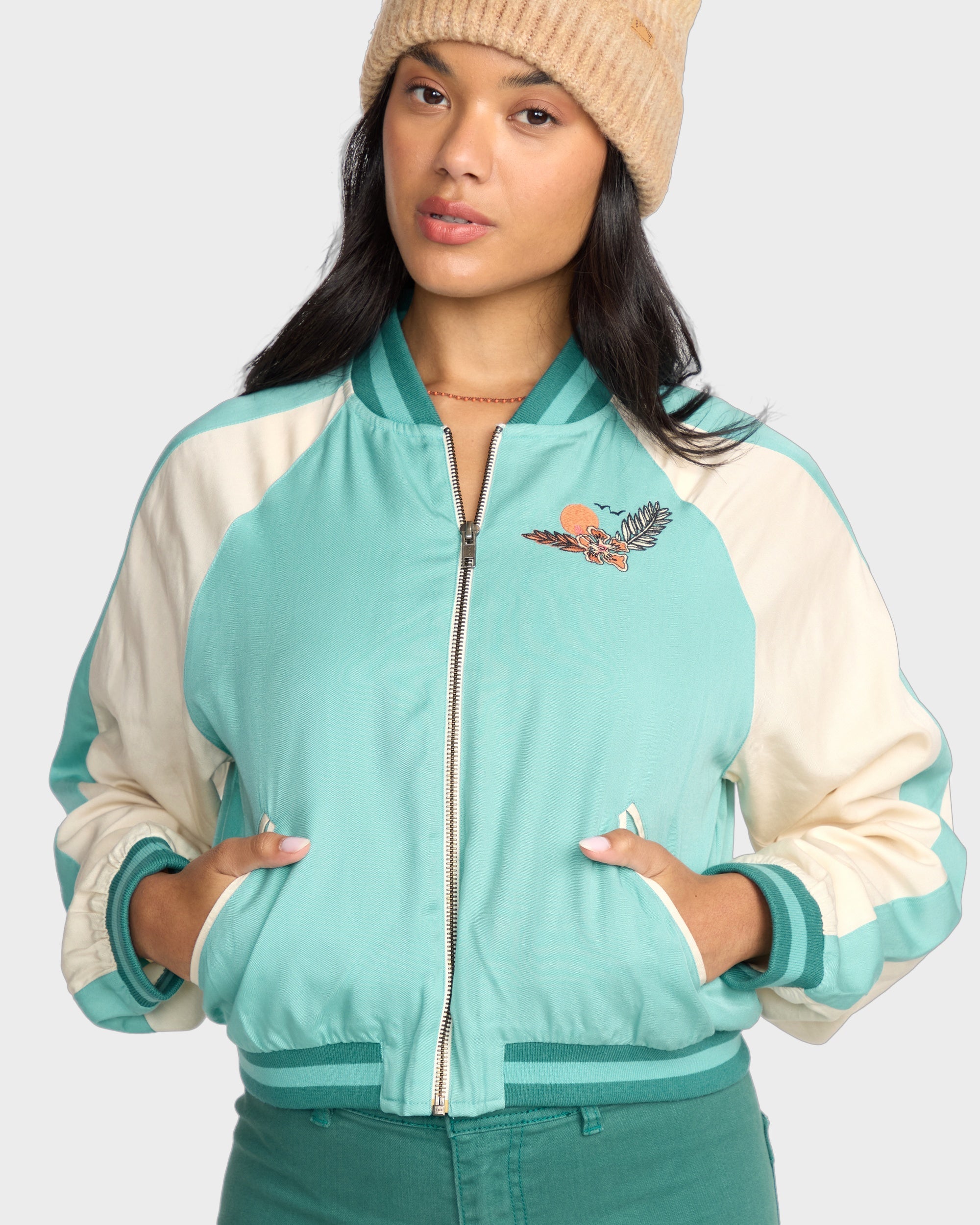 Womens Dream Vacation Bomber Jacket