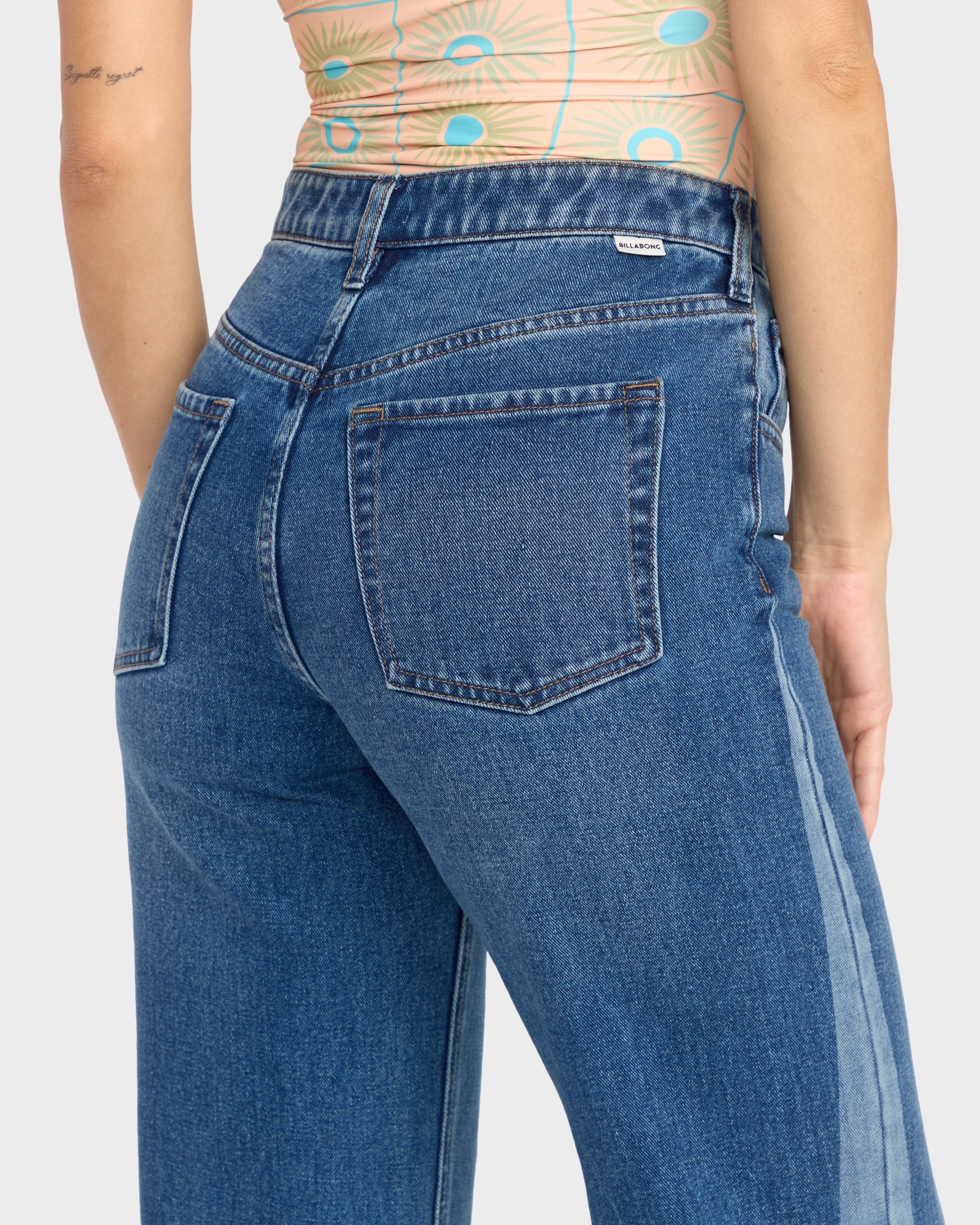 Womens Free Fall Flare Denim Jeans