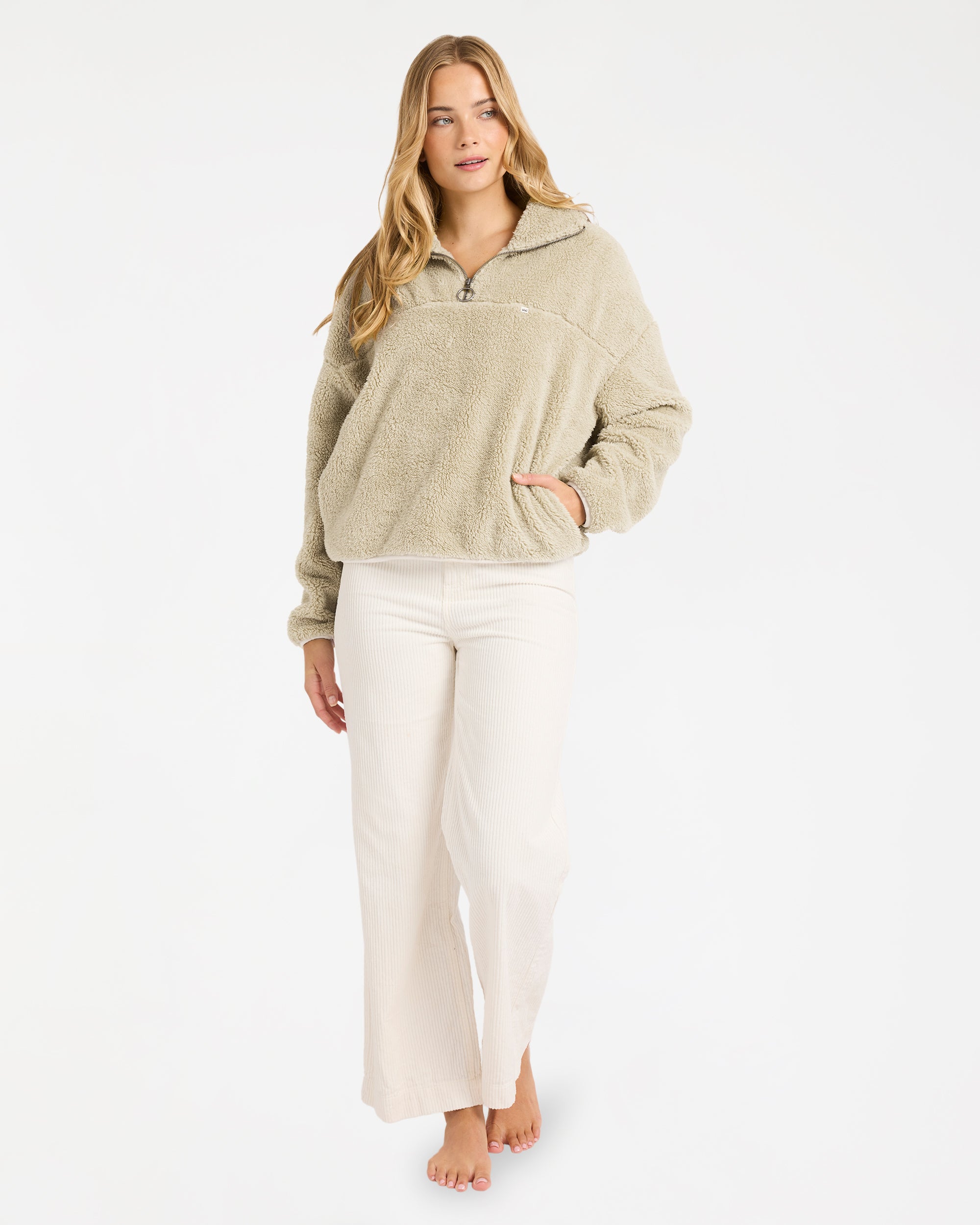 Womens Groovin Half Zip Pullover