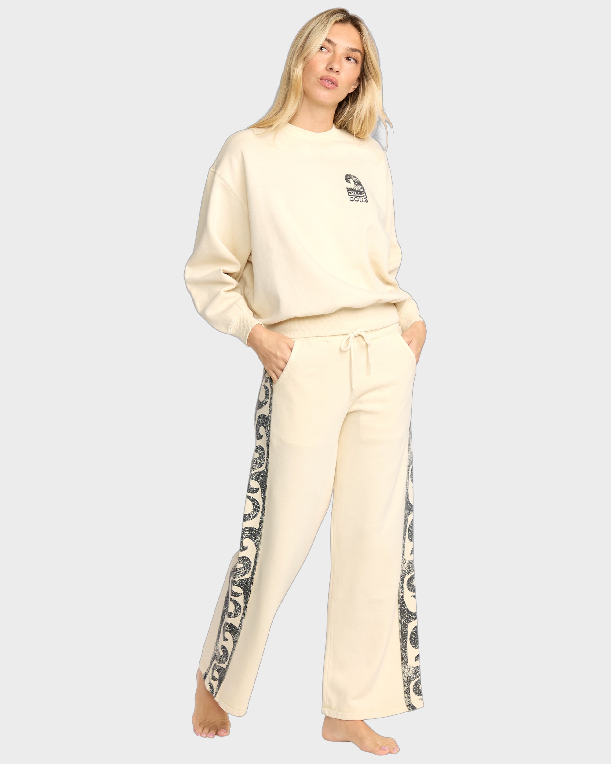 Womens Sun Wave Livin Crew Neck