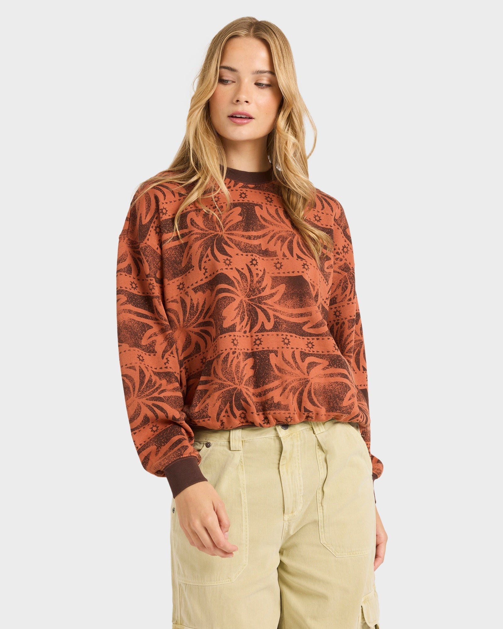 Womens Vida Palms Crew Neck
