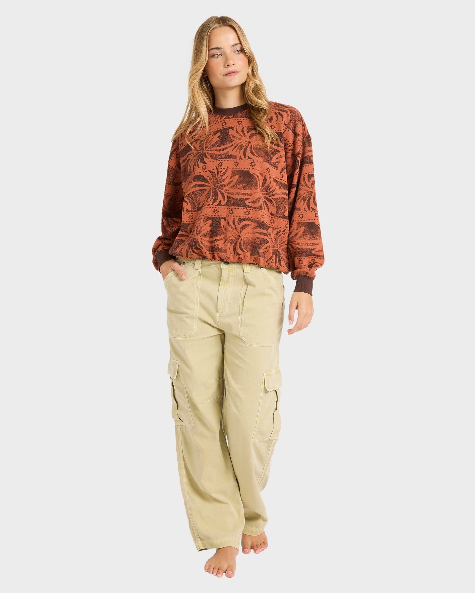 Womens Vida Palms Crew Neck