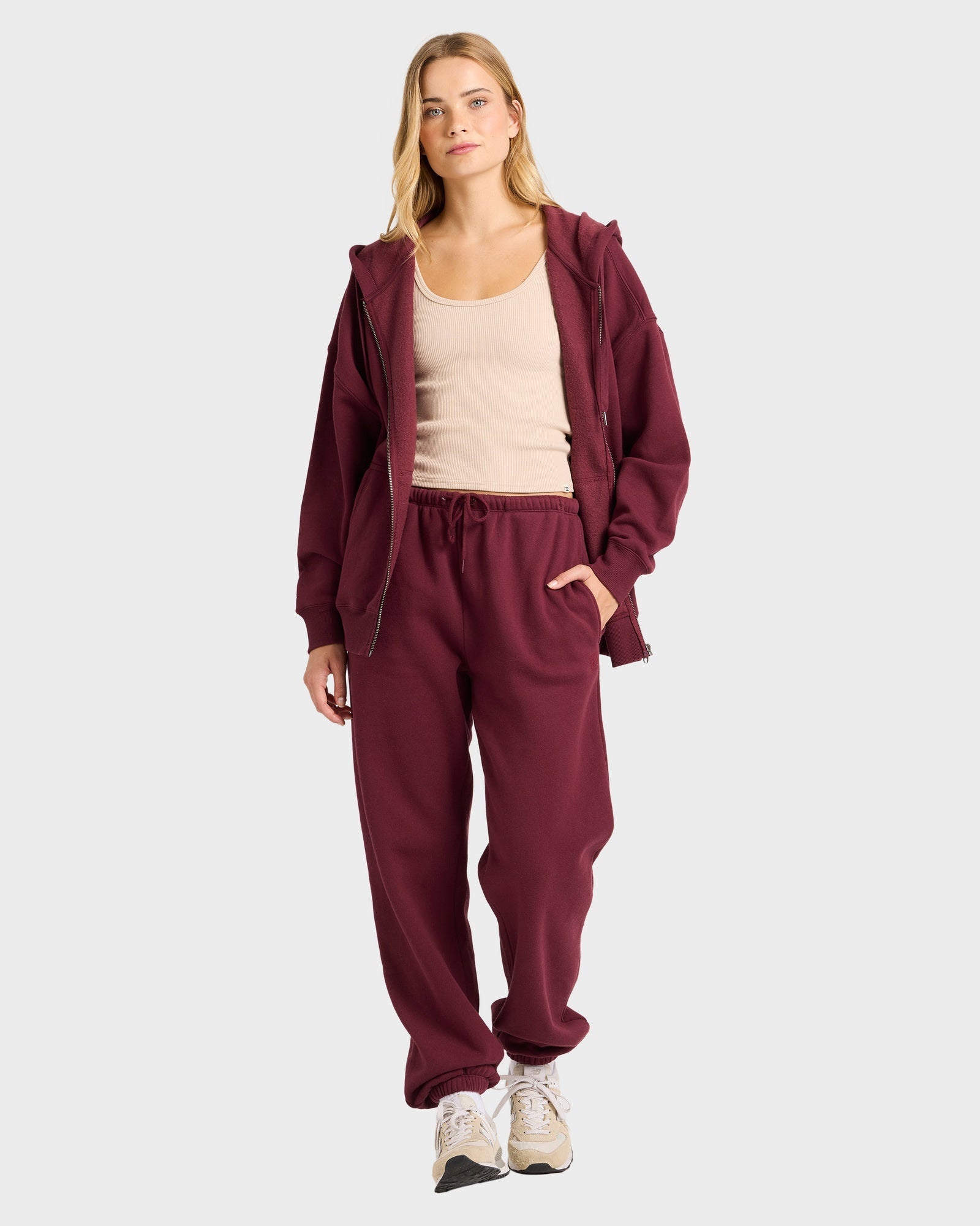 Womens Wave Essentials Zip Up Hoodie