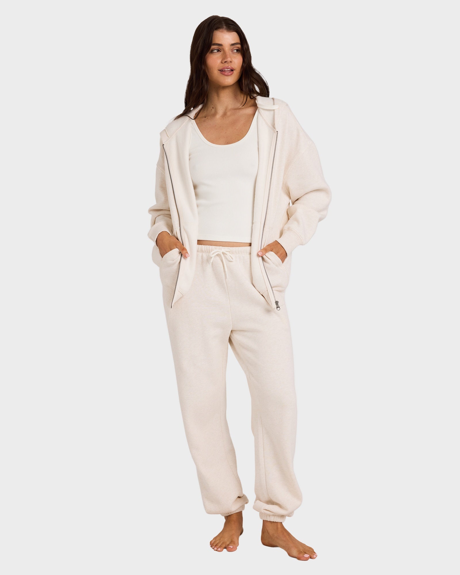 Womens Wave Essentials Zip Up Hoodie
