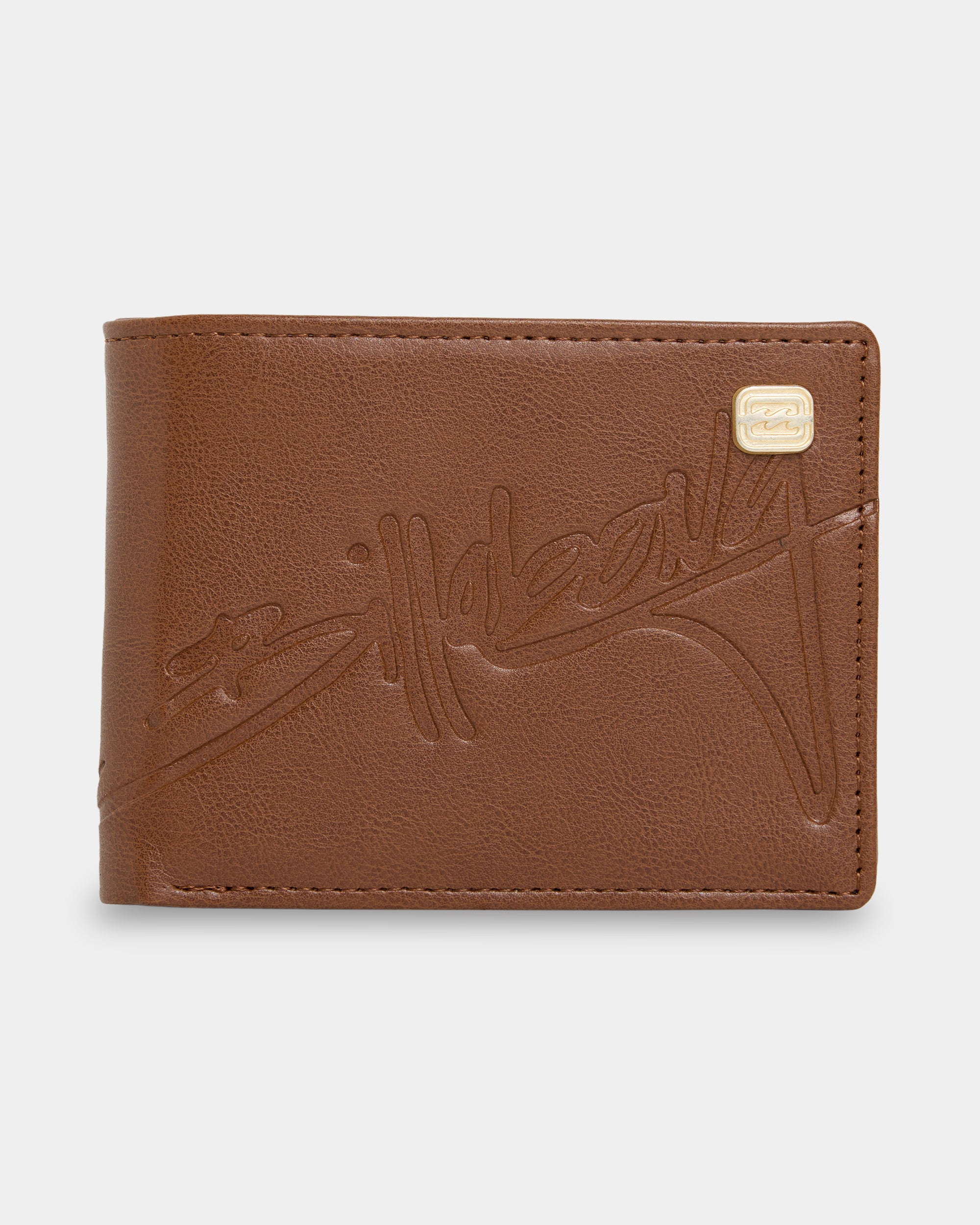 Mens Script Bi-Fold Wallet