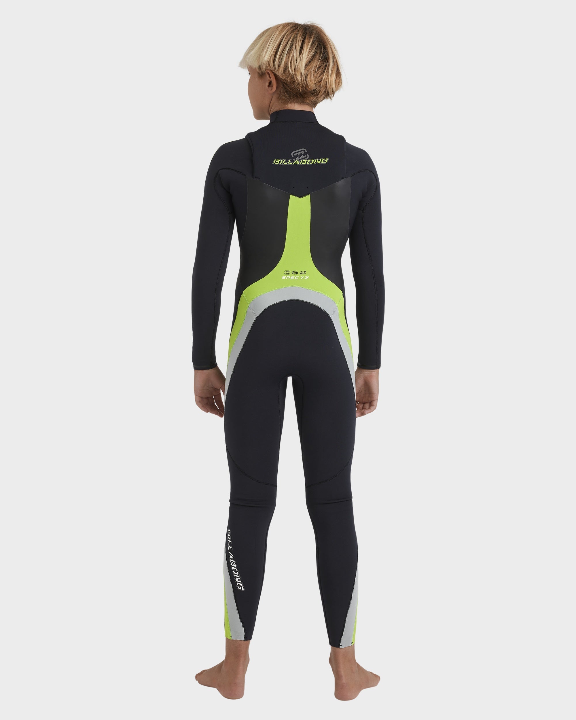 Boys 8-16 3/2mm Oscillator Chest Zip Steamer Wetsuit