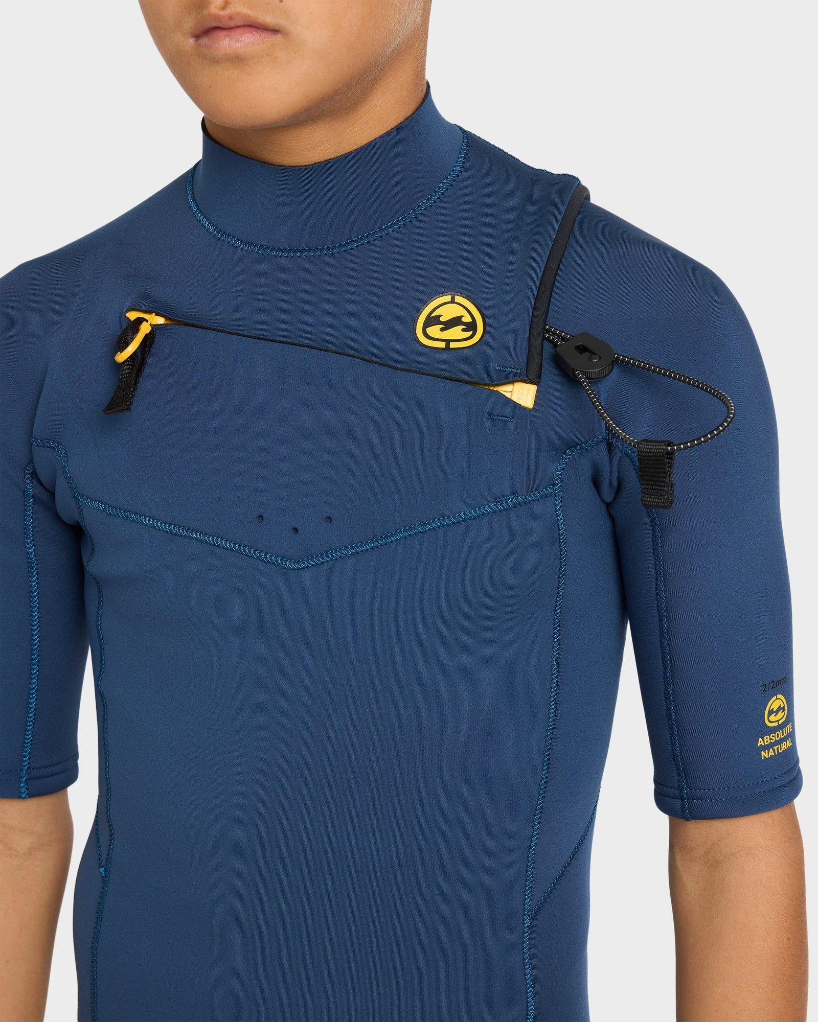 Boys 8-16 2/2 mm Absolute Natural Chest Zip GBS Springsuit