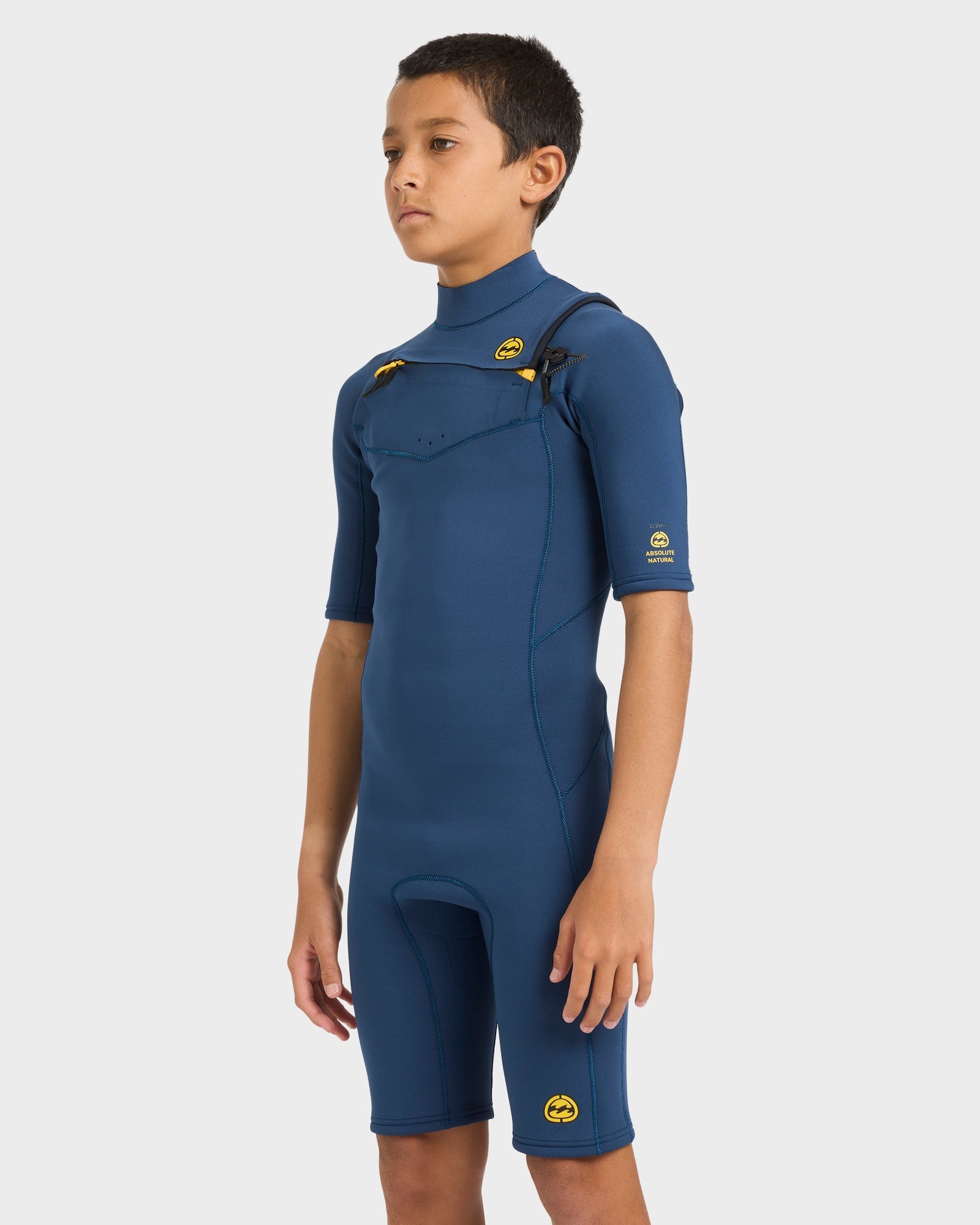 Boys 8-16 2/2 mm Absolute Natural Chest Zip GBS Springsuit