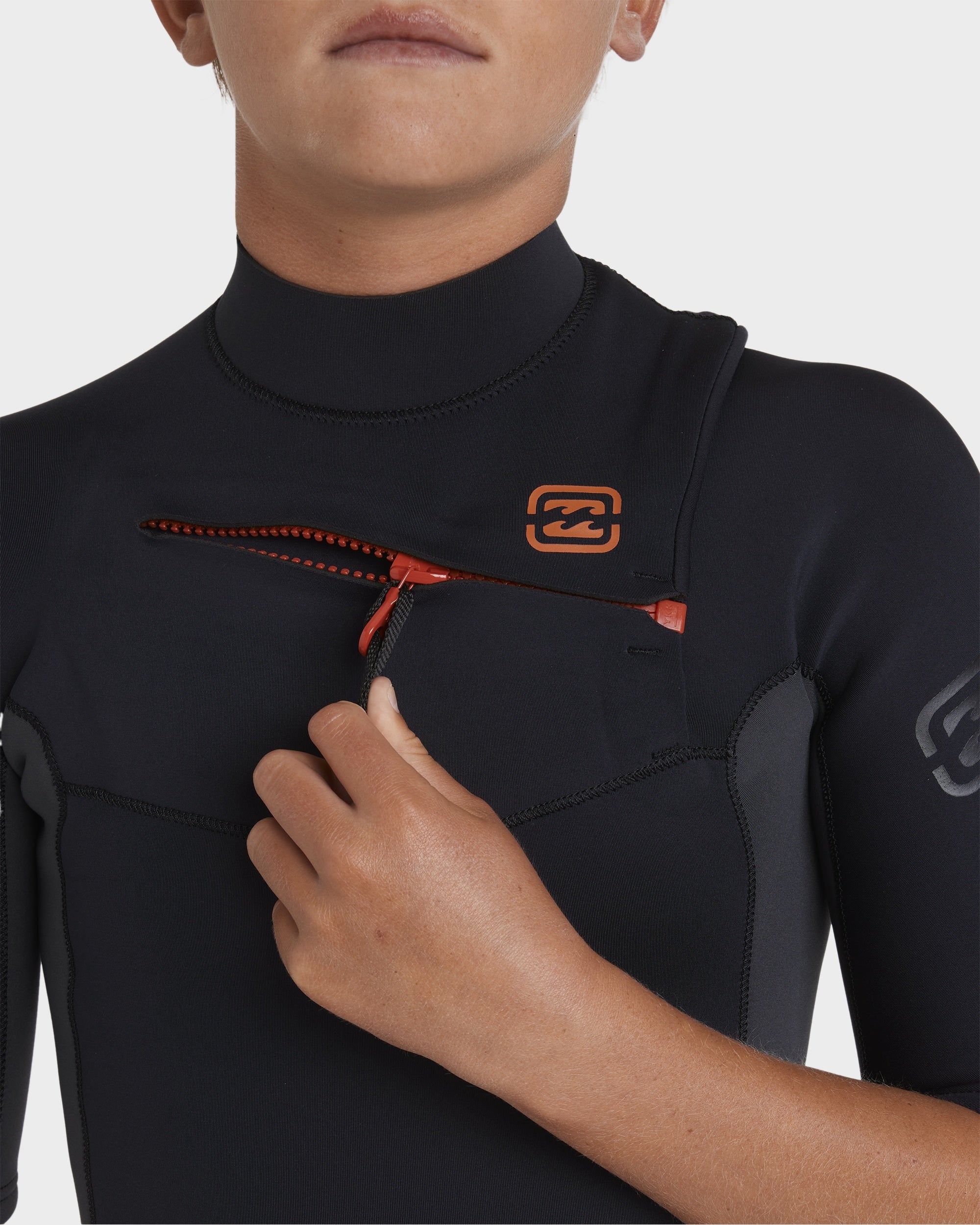 Boys 8-16 2/2mm Absolute Natural Chest Zip GBS Springsuit