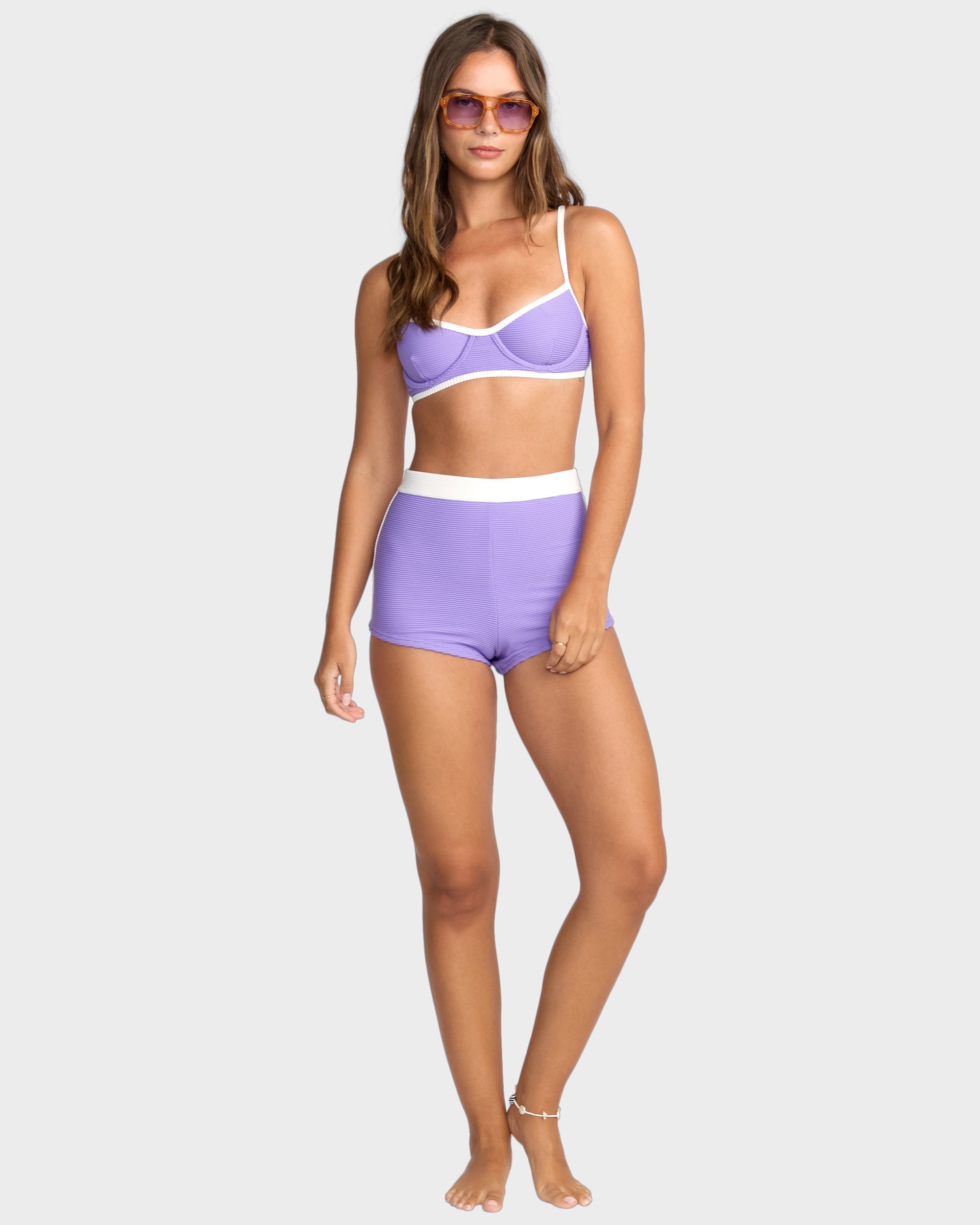 Womens Tanlines Surf Short Bikini Bottom