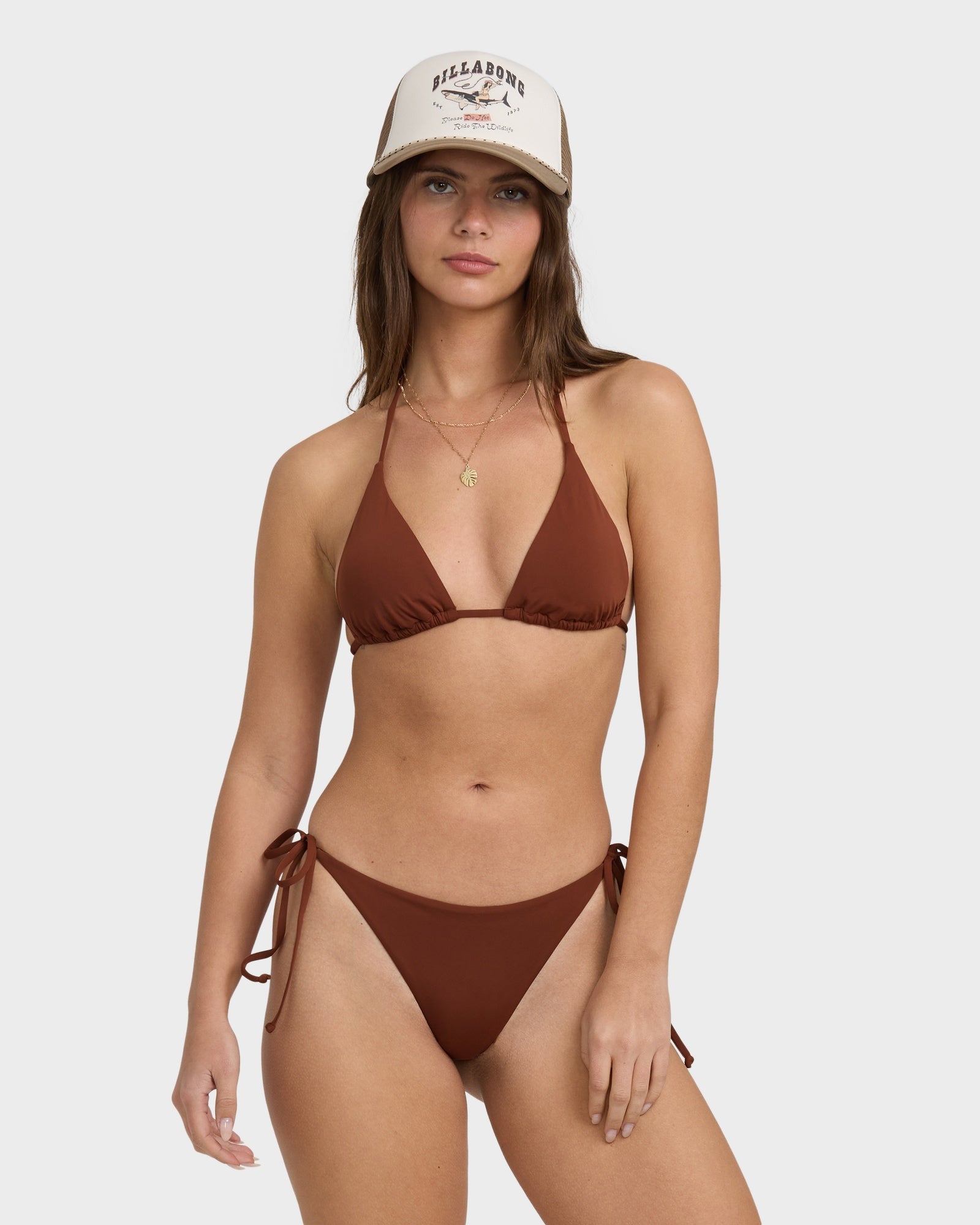 Womens Sol Searcher Tie Side Tanga Bikini Bottom