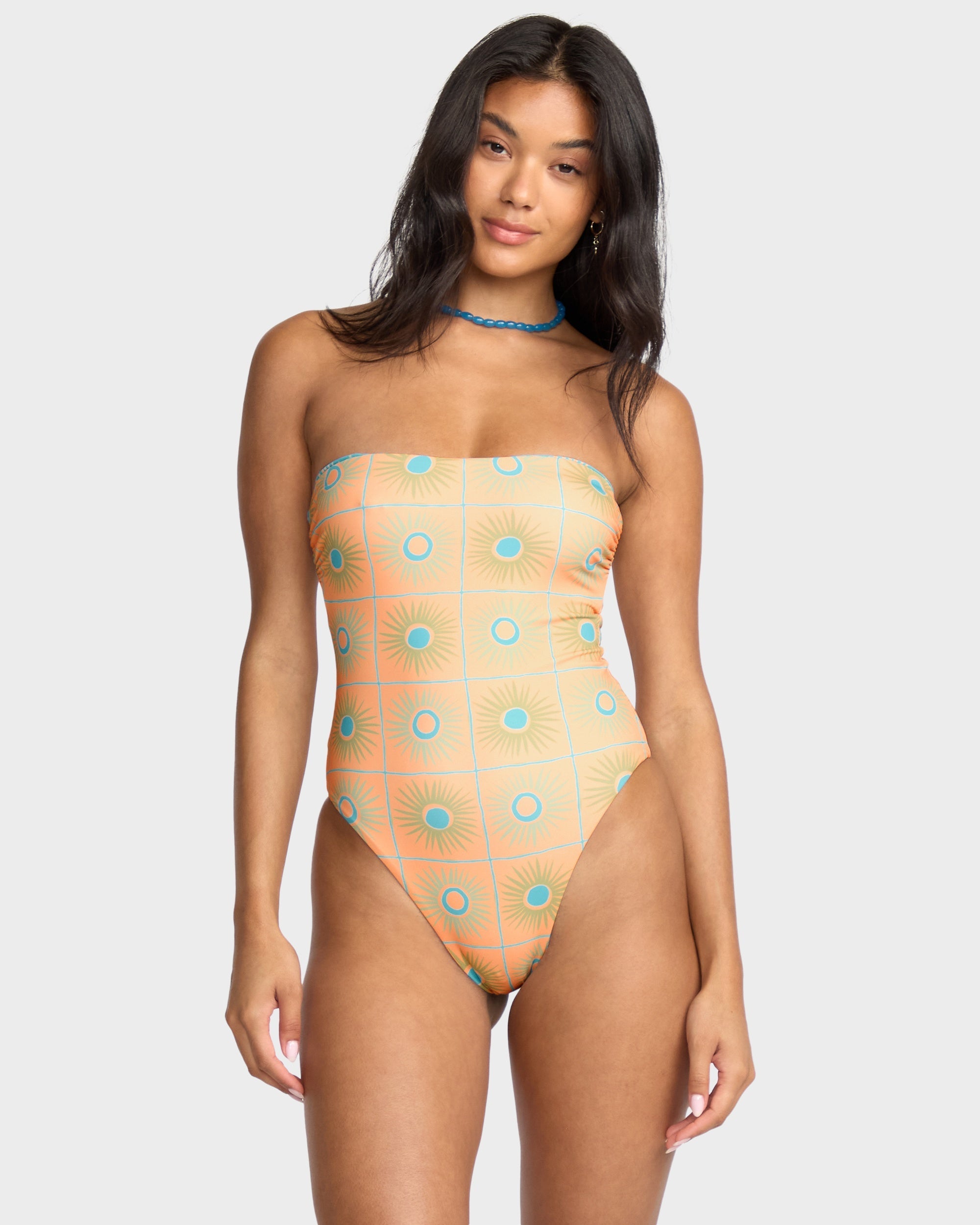 Womens Show Me Sun Reversible Trully Hi One Piece Swimsuit