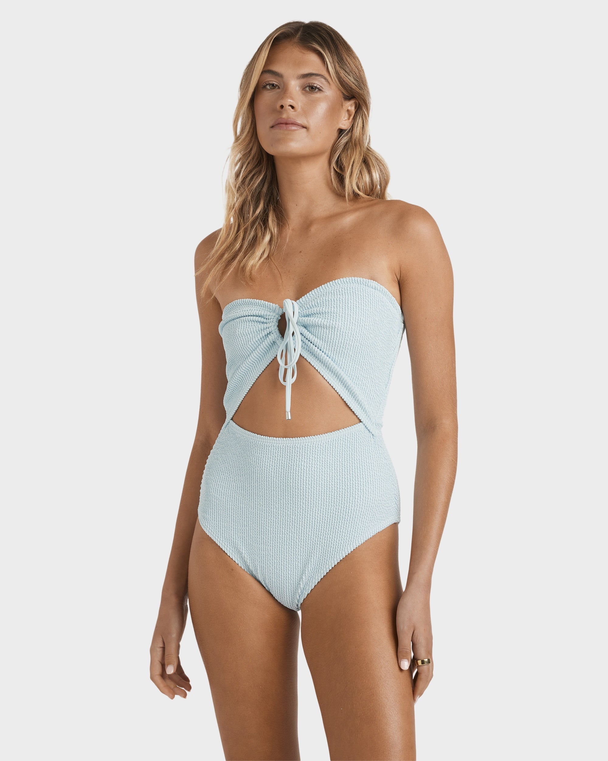 Womens Summer High Drew One Piece Swimsuit
