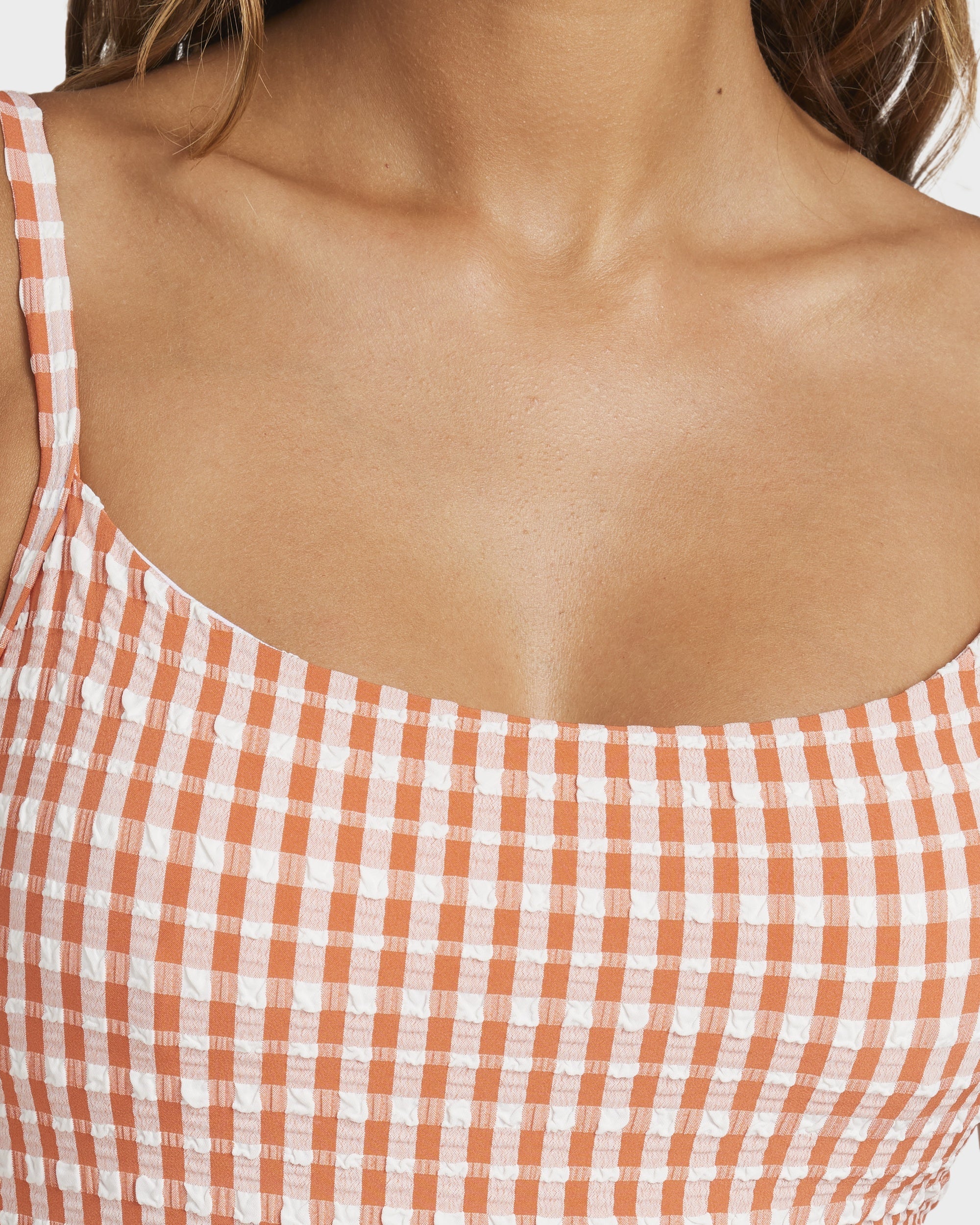 Womens Wave Check Mia One Piece Swimsuit