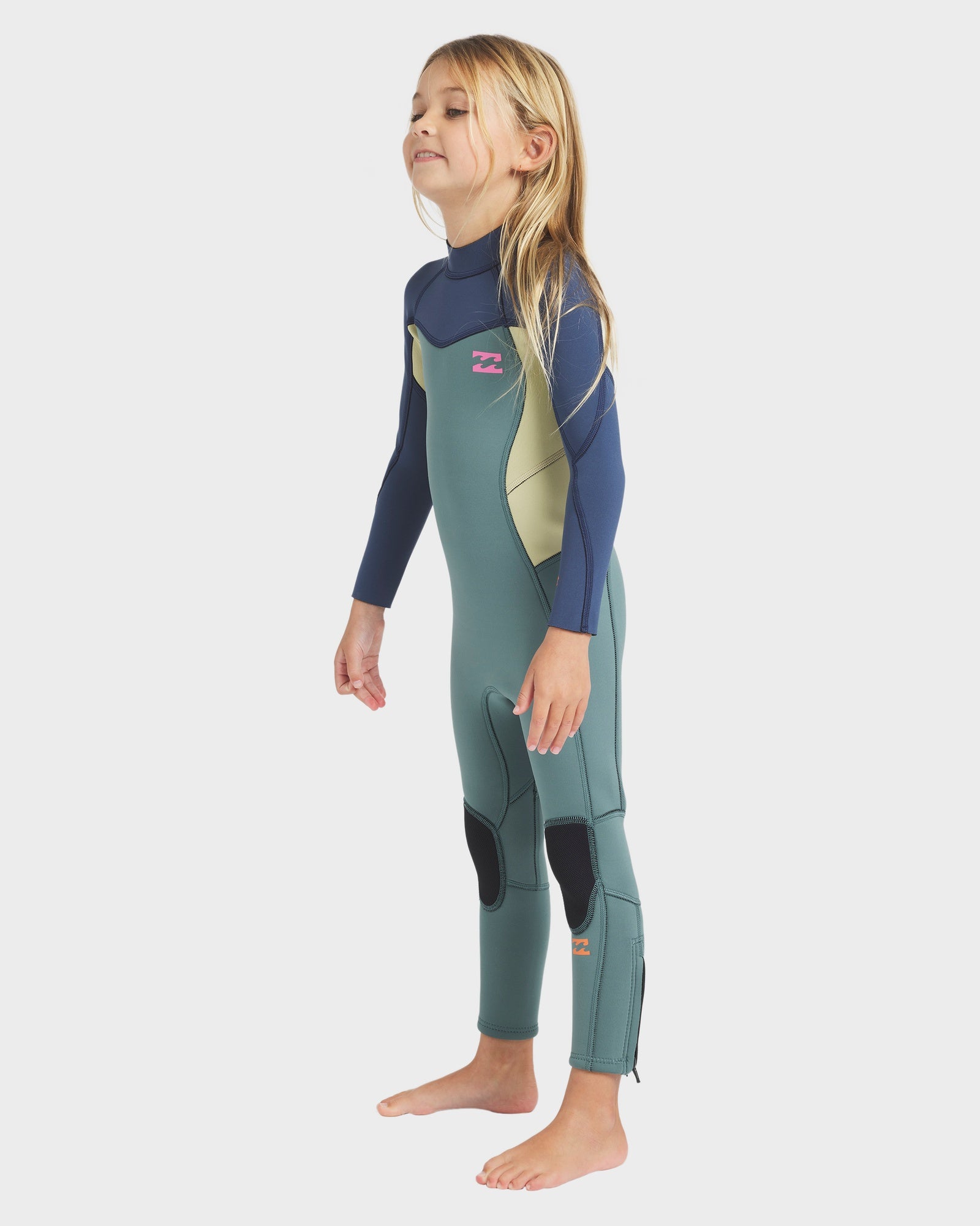 Girls 2-6 3/2mm Synergy Back Zip GBS Steamer Wetsuit