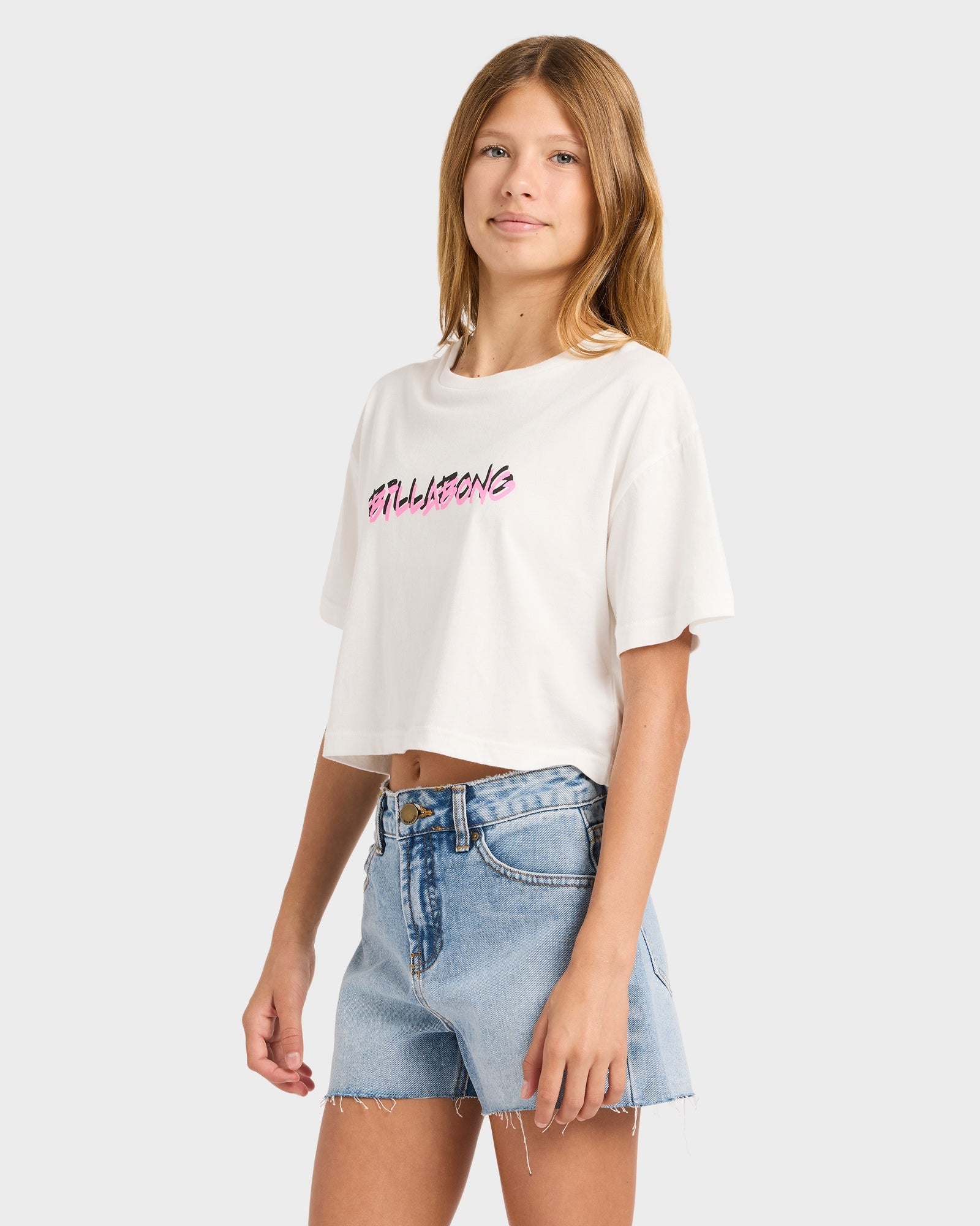 Girls 6-14 Say My Name Crop T-Shirt