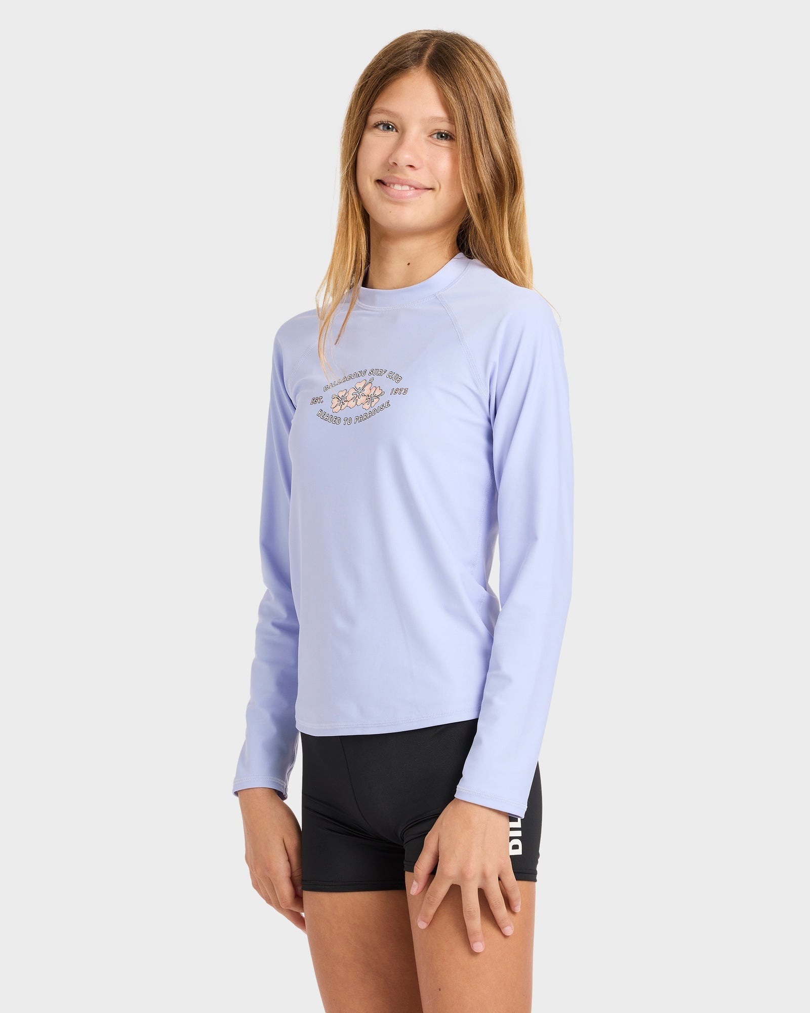Girls 6-16 Surf Club Long Sleeve Rash Vest
