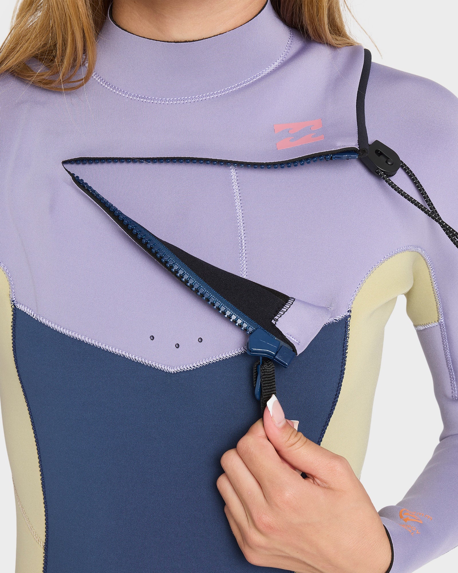 Girls 8-14 3/2mm Synergy Natural Chest Zip GBS Steamer Wetsuit