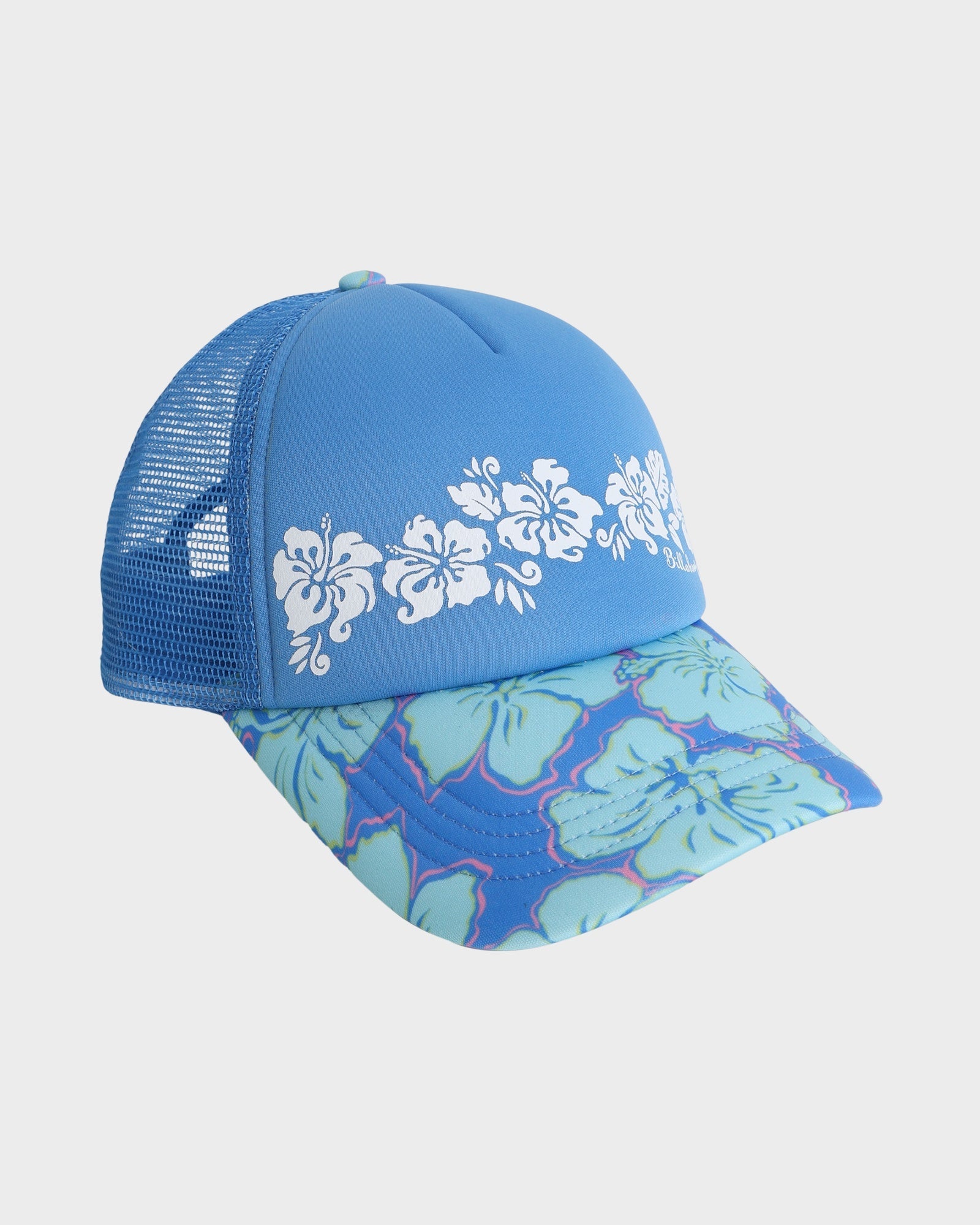 Girls 6-14 Happy Hibiscus Trucker Cap